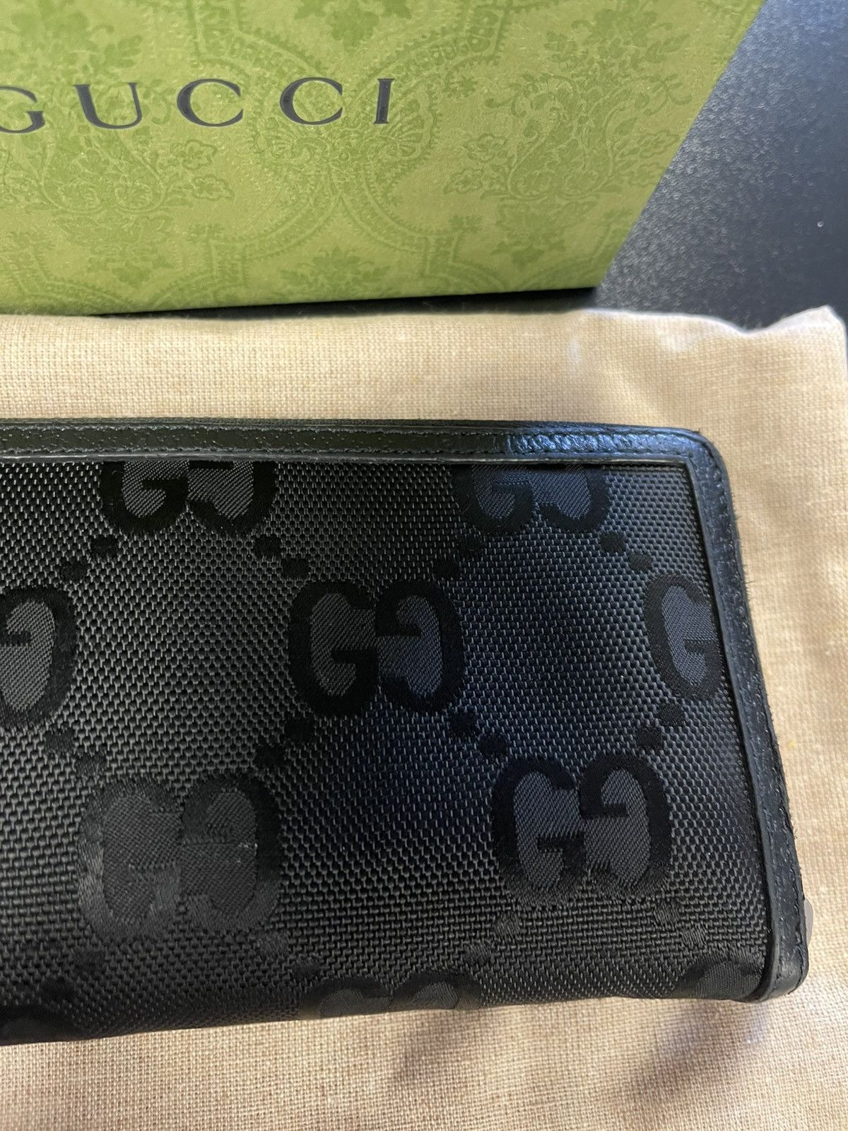 Gucci Gucci Logo Off The Grid Long Wallet Nylon/Leather Black Size ONE SIZE - 10 Thumbnail