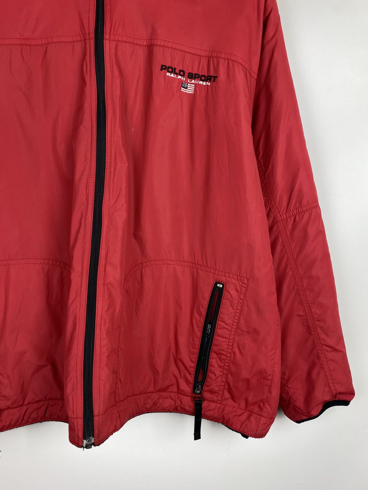 Polo Ralph Lauren × Vintage Polo Sport Ralph Lauren VTG nylon / fleece reversible jacket Size US M / EU 48-50 / 2 - 11 Thumbnail