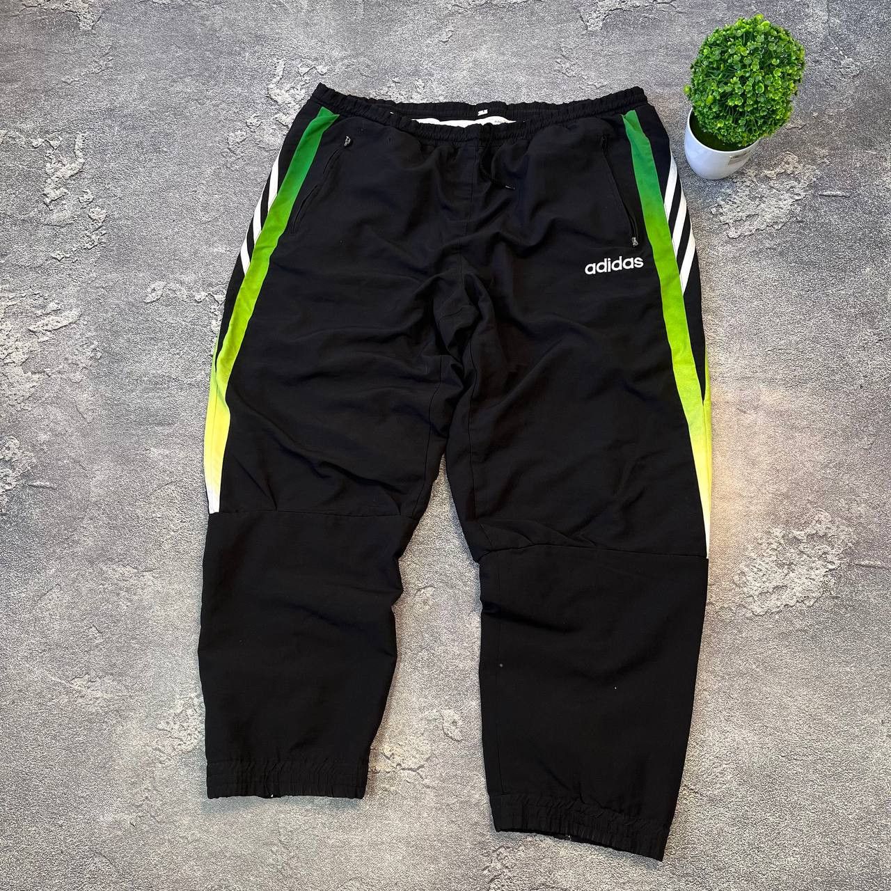 Adidas Vintage 90s Adidas Nylon Windbreaker Track Pants Men's Size US 33 - 6 Thumbnail