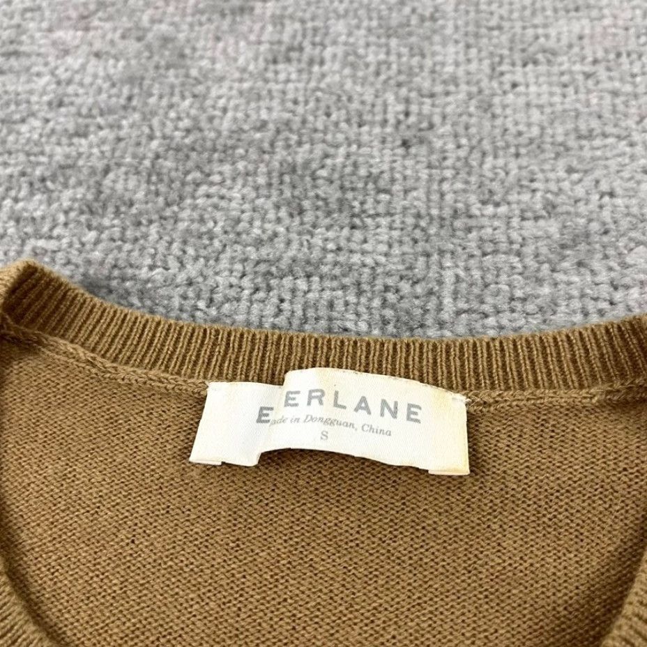 Everlane VINTAGE Everlane Sweater Womens Small Brown Cashmere Crew Neck Pullover Lightweigh Size S / US 4 / IT 40 - 2 Thumbnail