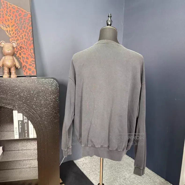 Balenciaga Balenciaga Distressed Letter Logo Print Black Sweatshirt Size US L / EU 52-54 / 3 - 2 Thumbnail