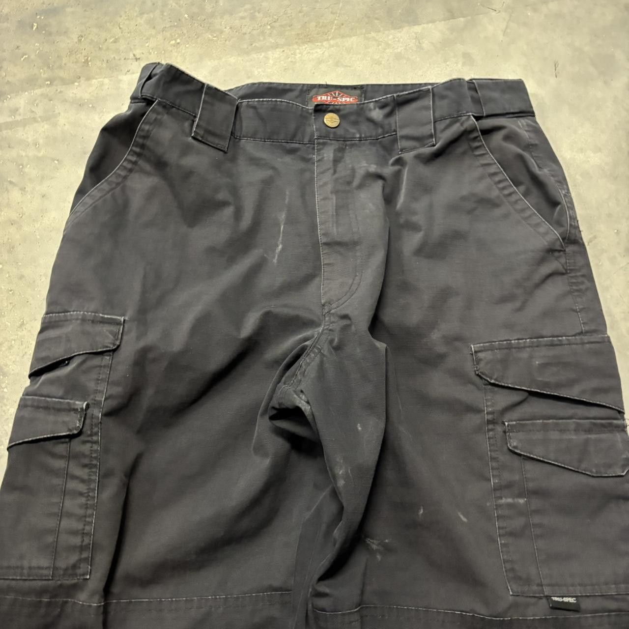 Japanese Brand × Vintage Crazy Vintage Y2K/2000s Baggy Black Streetwear Workwear Skater Cargo Pants! Size US 34 / EU 50 - 5 Thumbnail