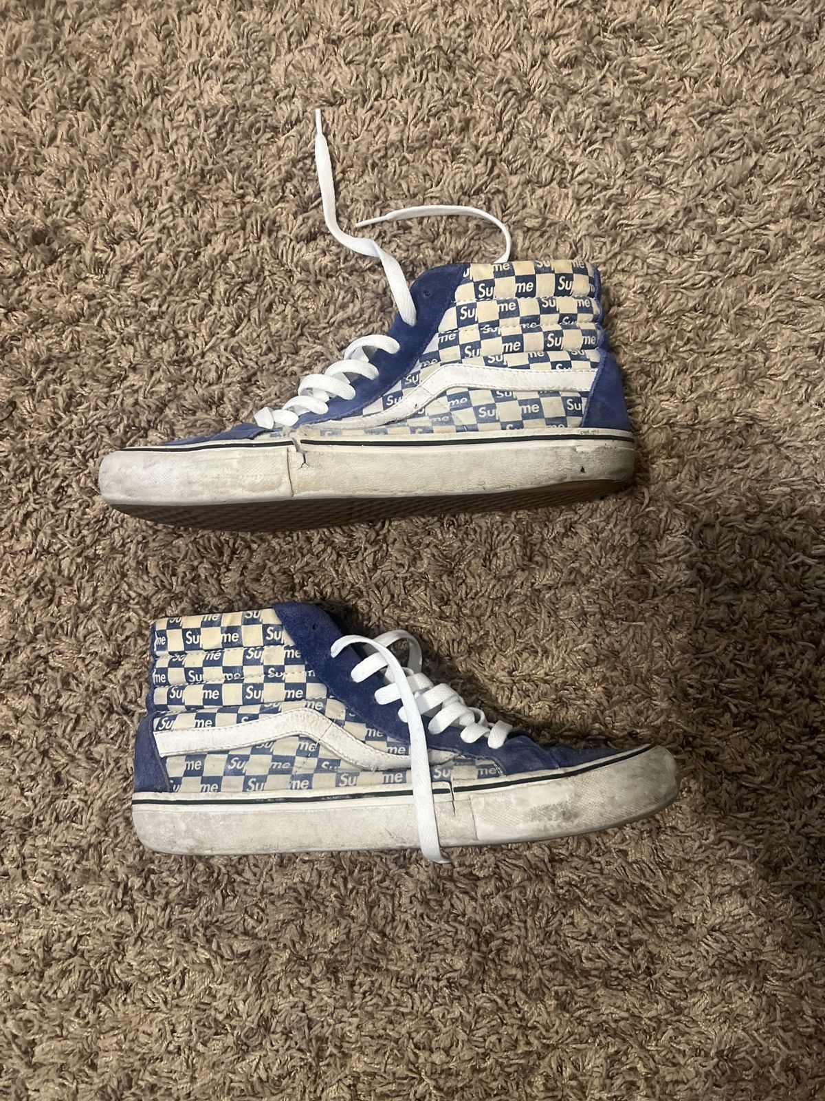 Supreme × Vans Checkered Vans Supreme Hi-Tops Size US 10.5 / EU 43-44 - 2 Thumbnail