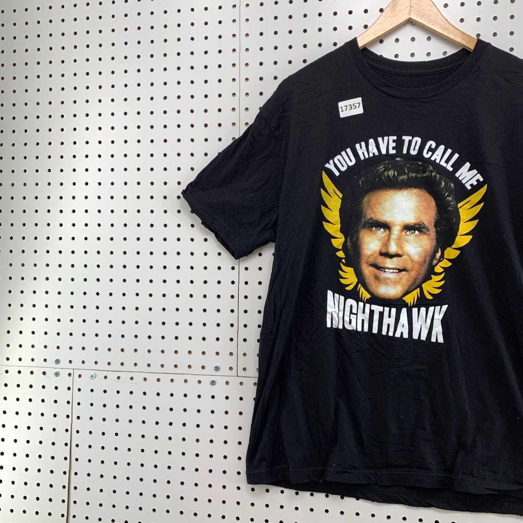 Vintage Night Hawk Shirt Men Black Short Sleeve Movie Will Ferrel Adult L Night Hawk Shirt Black Short Sleeve Movie Will Ferrel Size US L / EU 52-54 / 3 - 3 Thumbnail