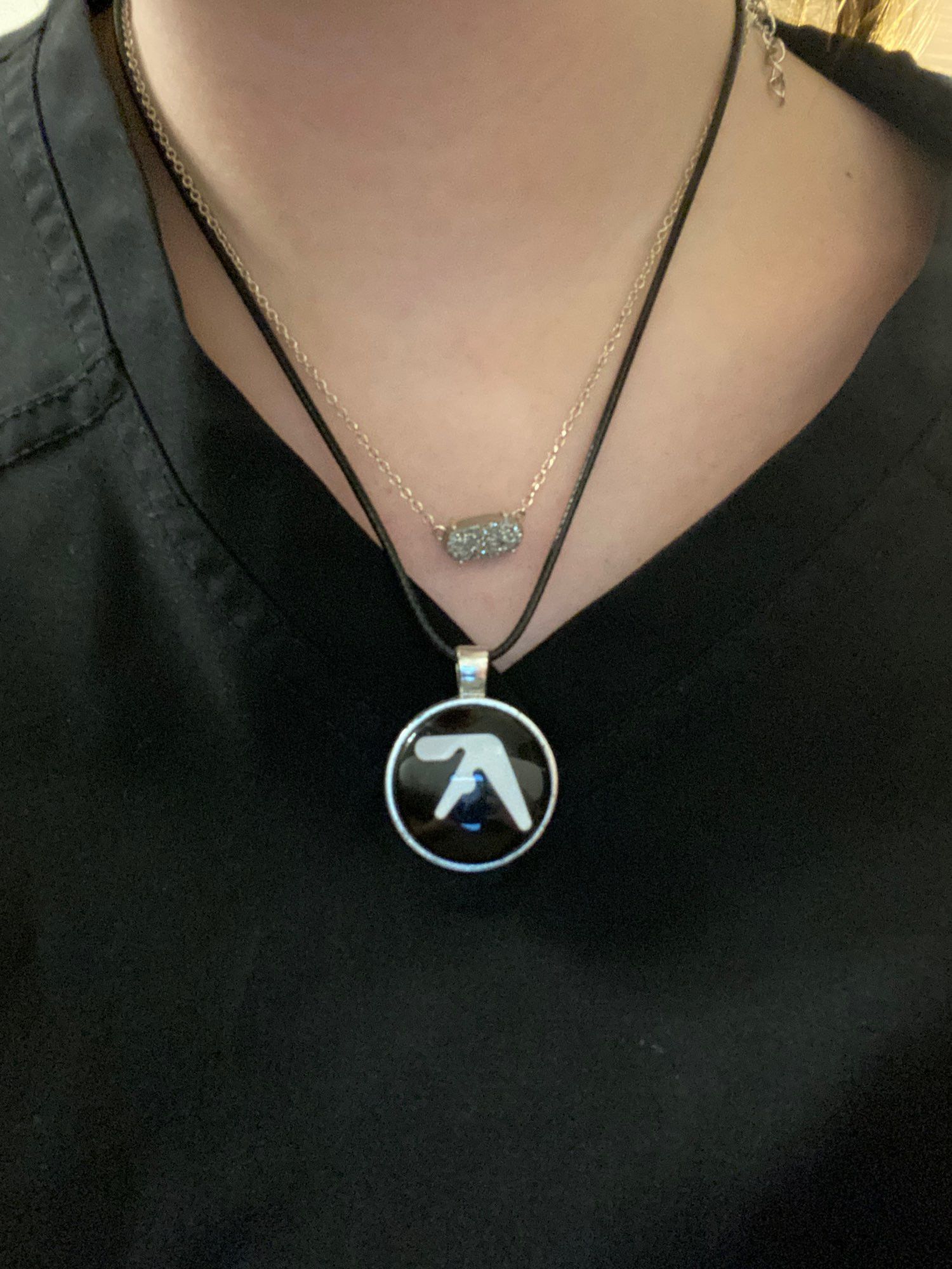 Vintage Aphex twin logo pendant necklace Size ONE SIZE - 2 Thumbnail