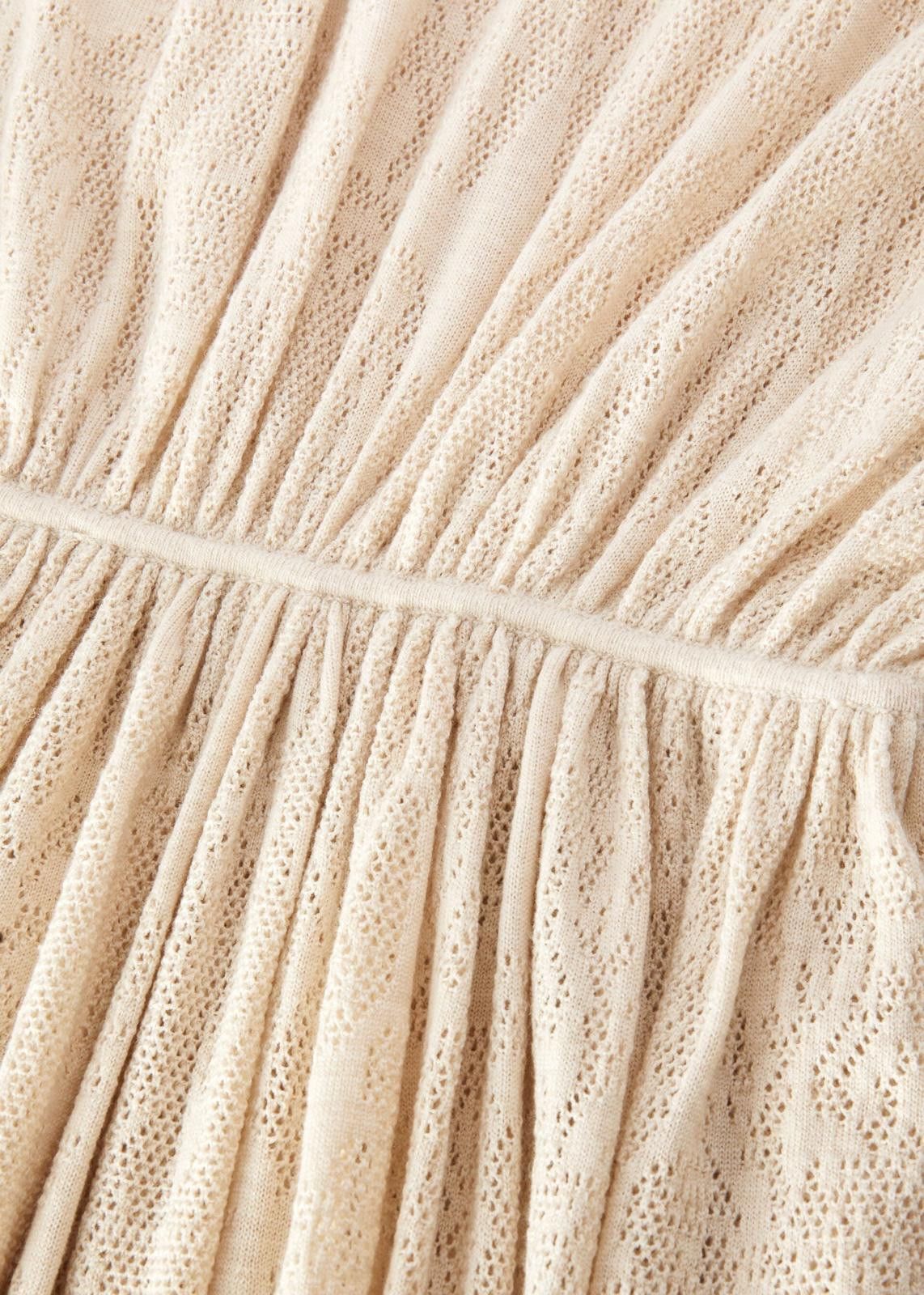 Loro Piana o1srvl11e1224 Virgin Wool Cajamarca Dress in Beige Size S / US 4 / IT 40 - 2 Thumbnail