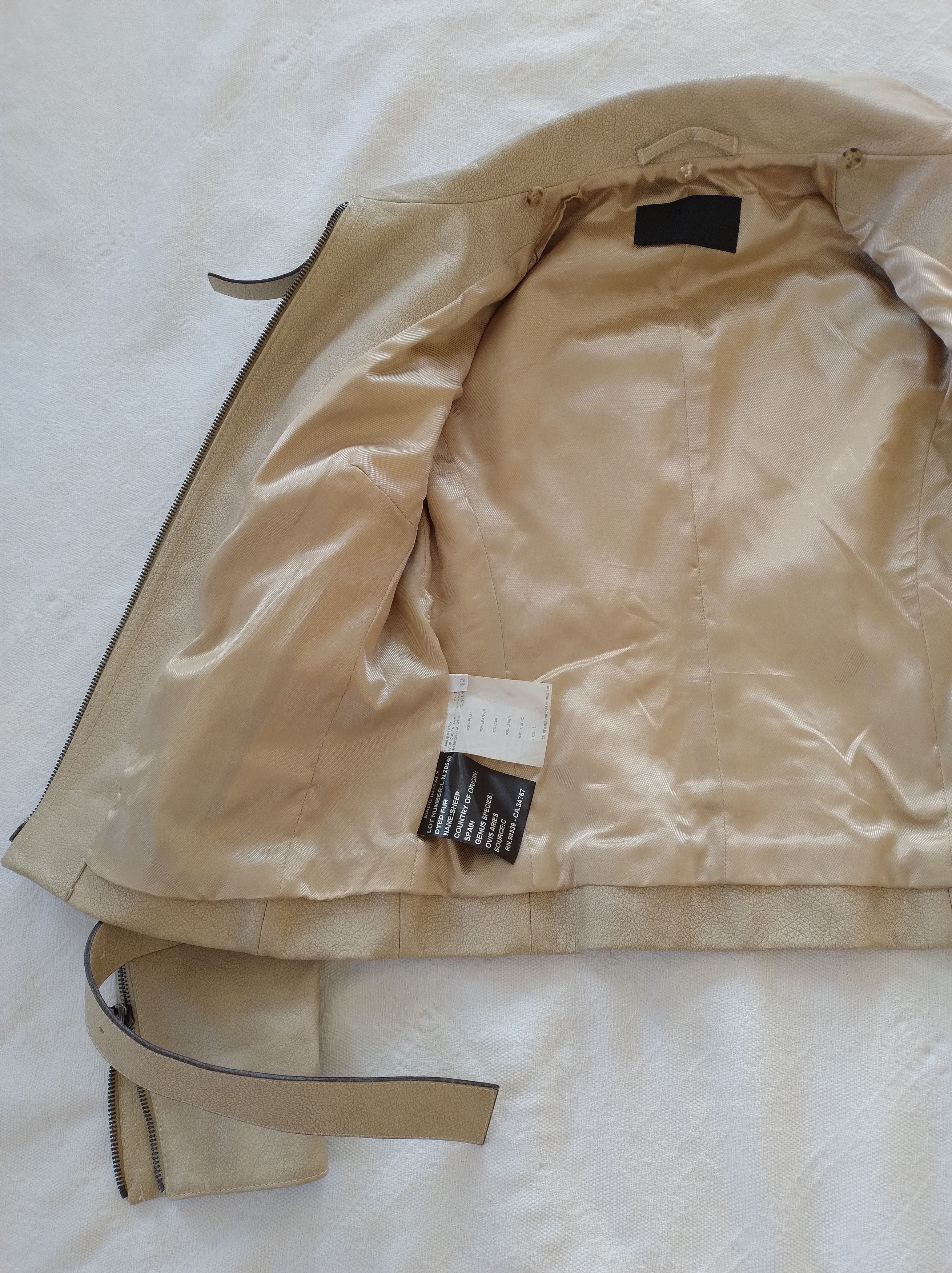Prada Prada Biker Leather Jacket Shearling collar Belt S archive Size S / US 4 / IT 40 - 8 Thumbnail