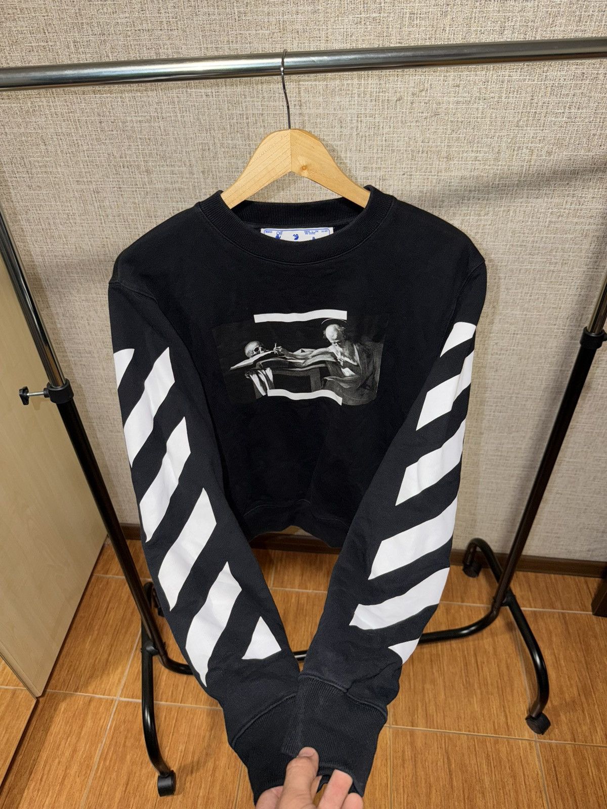 Off-White OFF WHITE CARAVAGGIO BLACK SWEATSHIRT Size US XS / EU 42 / 0 - 3 Thumbnail