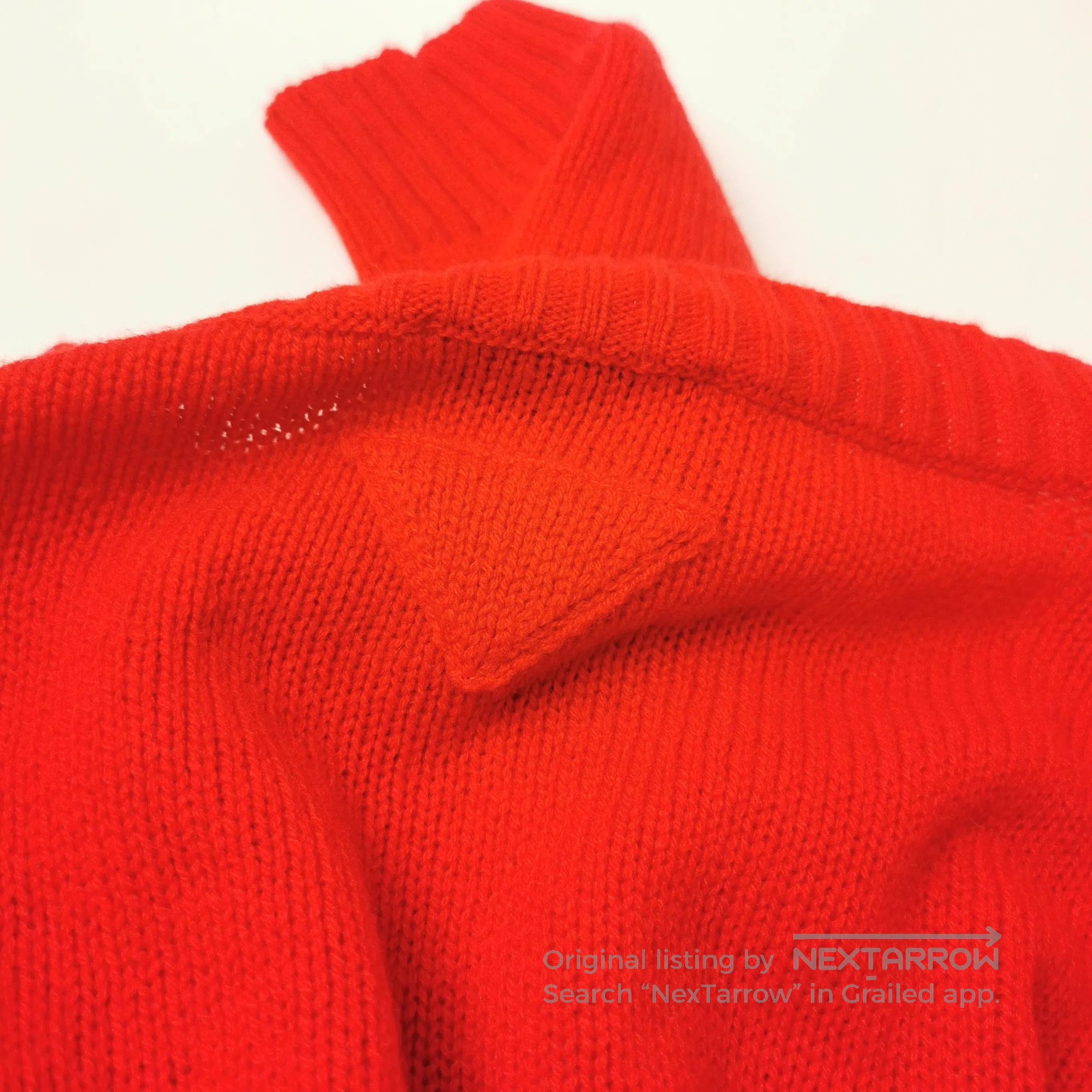 Prada Prada Red Wool Pleated Long Sleeve Dress . Size M / US 6-8 / IT 42-44 - 2 Thumbnail