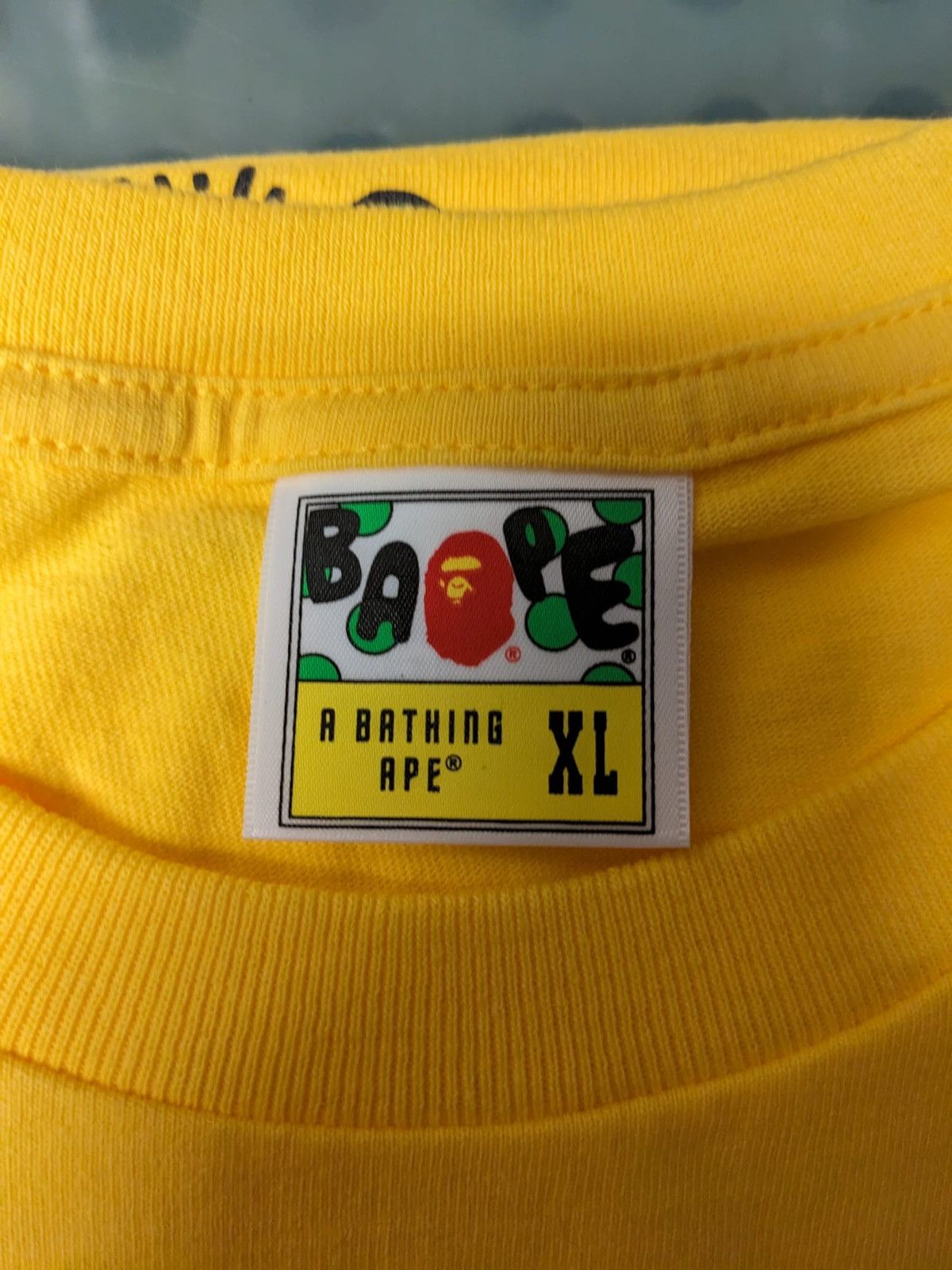 Bape BAPE Keith Haring Foundation Tee 2 XL Yellow a bathing ape Size US XL / EU 56 / 4 - 8 Thumbnail