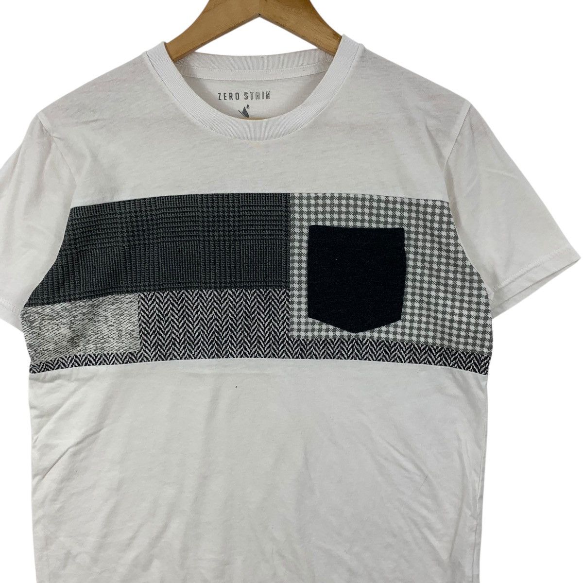Other ZERO STAIN HERRINGBONE Houndstooth Pocket Tee Shirt Top Size US M / EU 48-50 / 2 - 5 Thumbnail