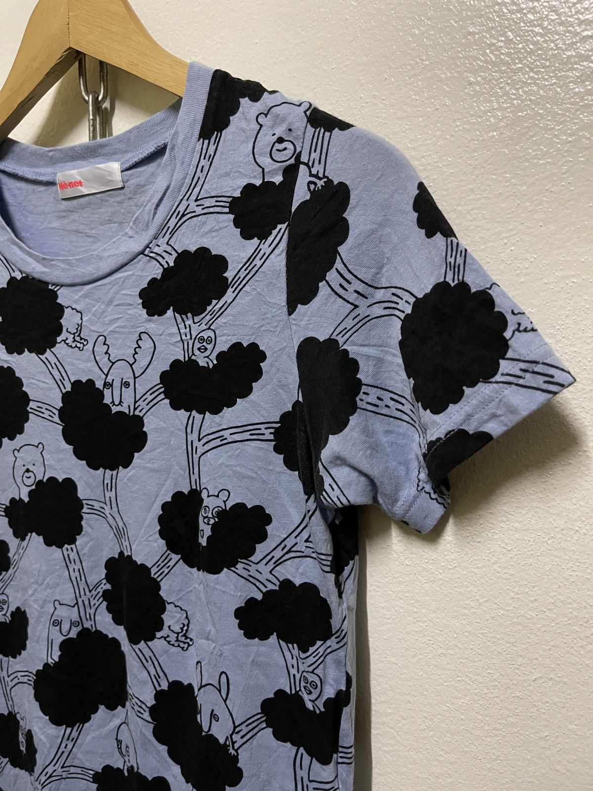 Issey Miyake × Japanese Brand × Ne-Net Ne-net Full Print T Shirt Size M / US 6-8 / IT 42-44 - 5 Thumbnail