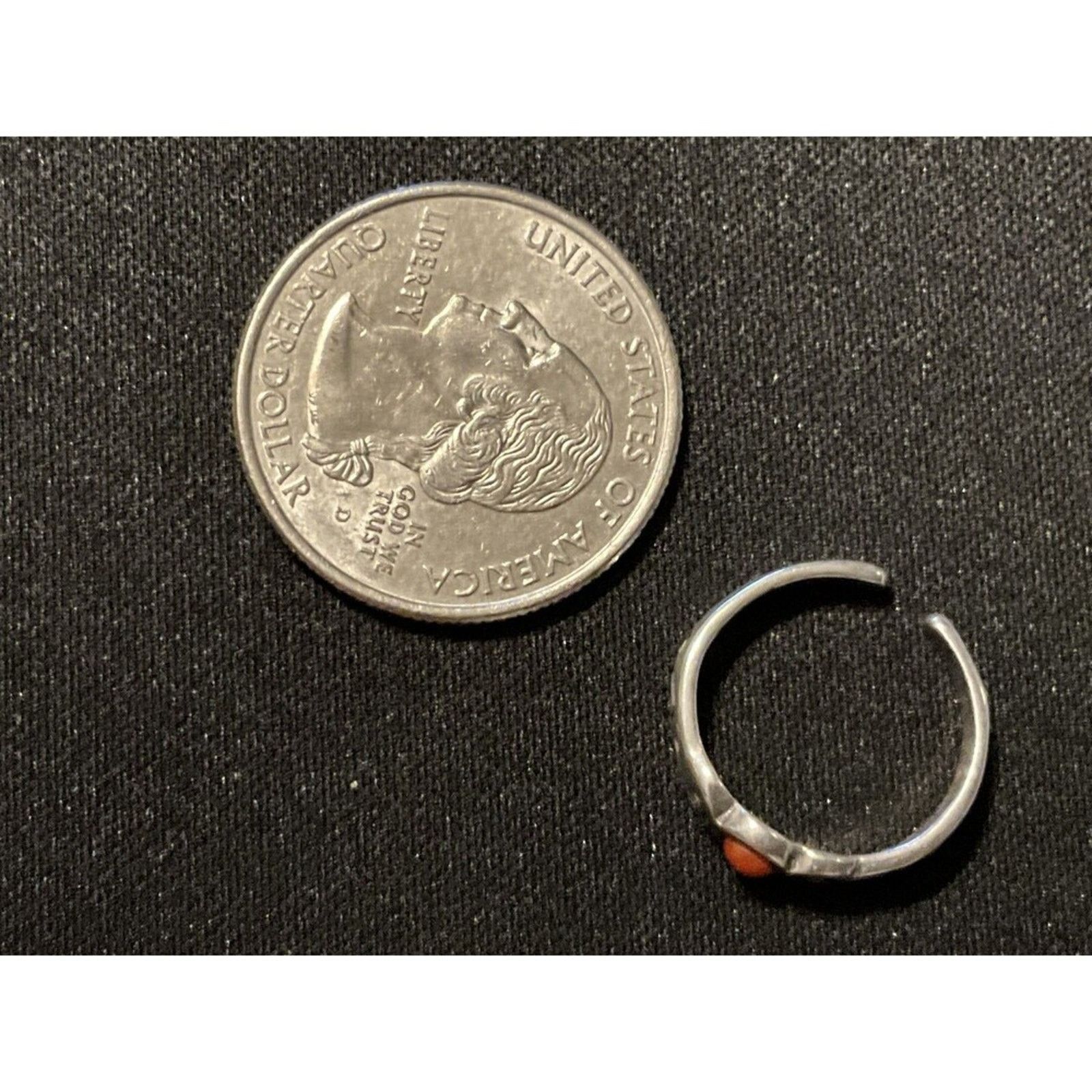 Other 3.5in 925 Silver & Coral Silpada Toe Ring Size ONE SIZE - 5 Thumbnail