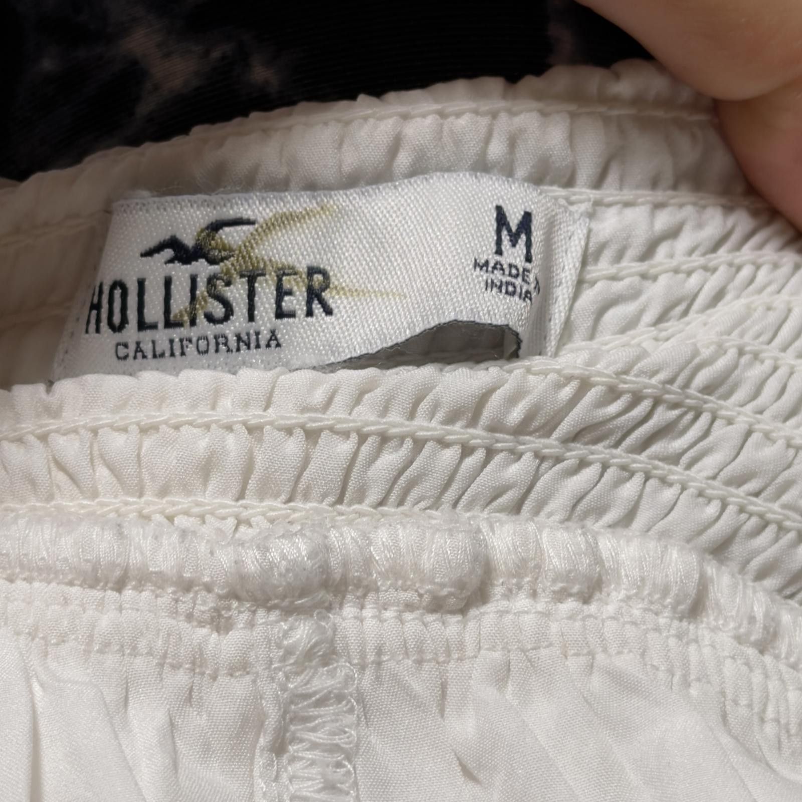 Other Hollister White Babydoll Peasant Top Size M / US 6-8 / IT 42-44 - 6 Thumbnail