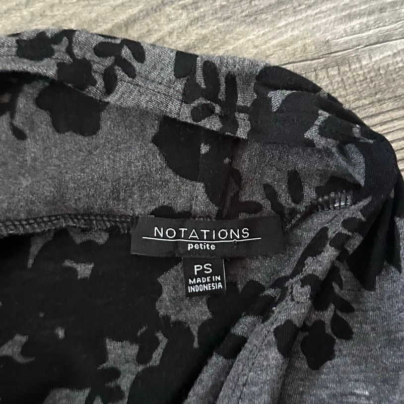 Other notations black gray layered floral shirt Size S / US 4 / IT 40 - 3 Thumbnail