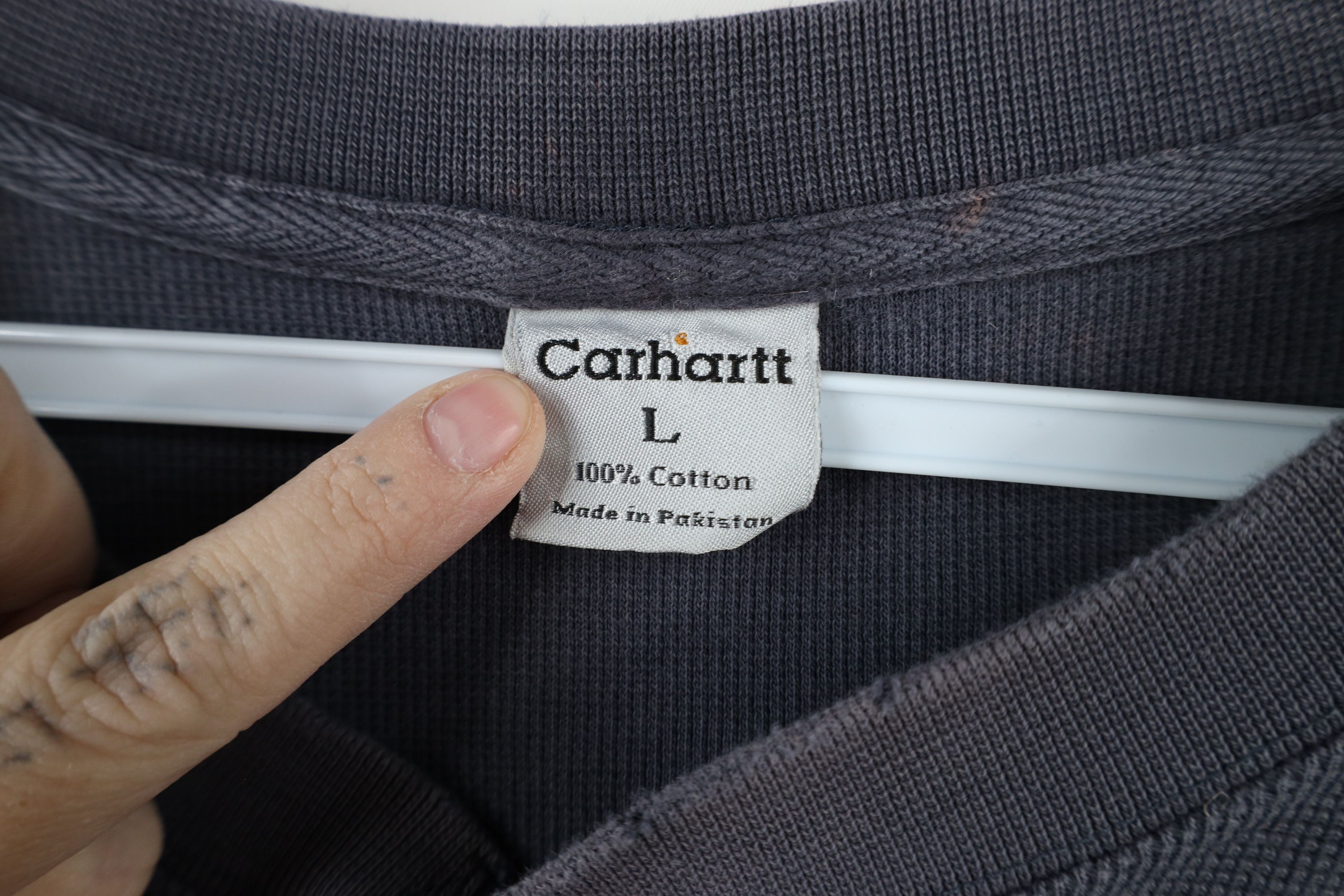 Carhartt Vintage Carhartt Spell Thermal Waffle Knit Henley T-Shirt Size US L / EU 52-54 / 3 - 12 Thumbnail