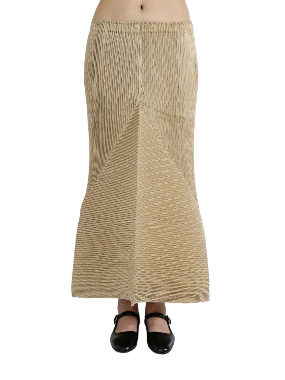 Issey Miyake WRAPPED SUEDE LIKE PLEATS SKIRT Size M / US 6-8 / IT 42-44 - 1 Thumbnail