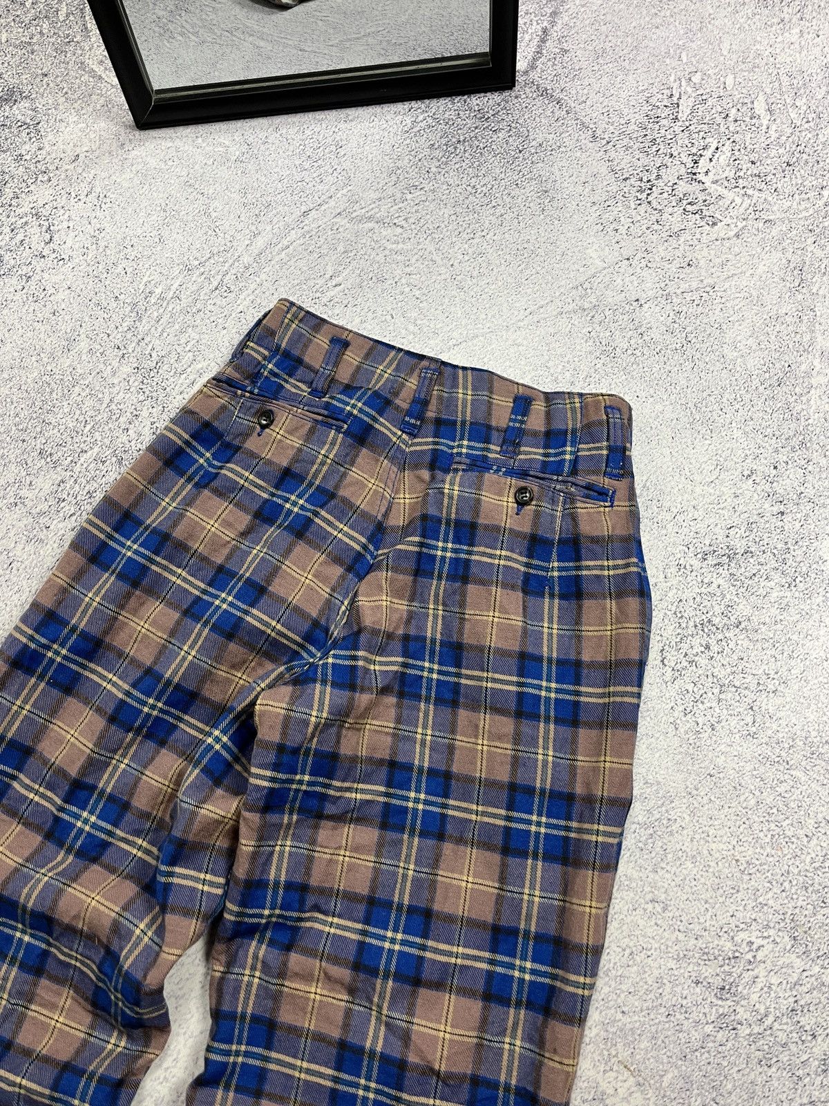 Nigel Cabourn Nigel Cabourn Vintage Wool Cheked Pants Rare Made in England Size 32" / US 10 / IT 46 - 16 Thumbnail