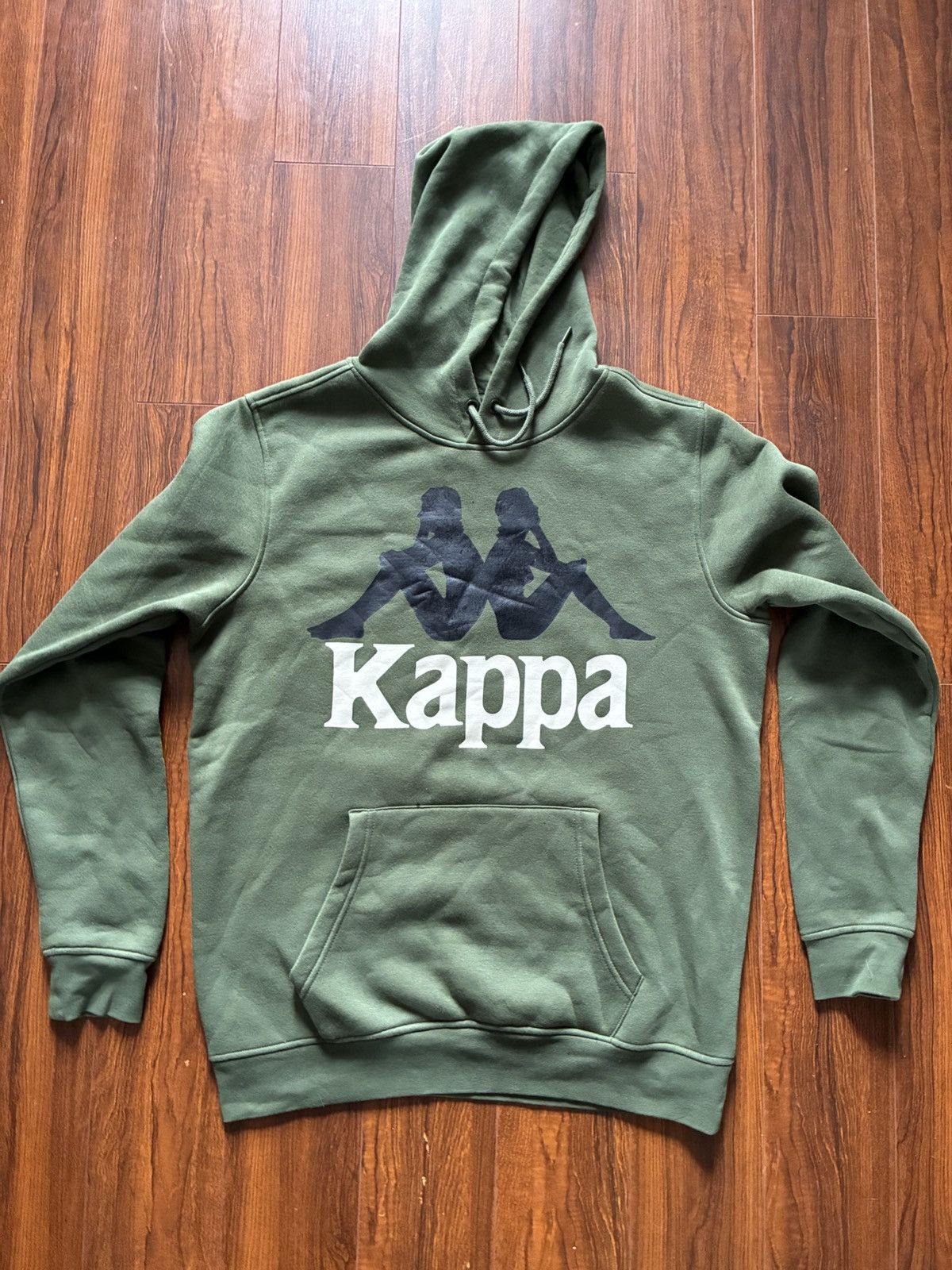 Kappa Kappa Big Logo Pullover Hoodie Olive Green. Size Large Size US L / EU 52-54 / 3 - 1 Thumbnail