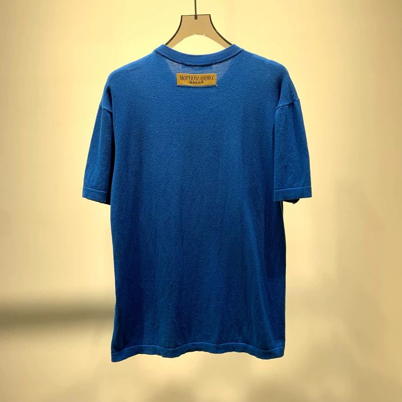 Louis Vuitton Louis Vuitton Blue knit short sleeves Size US L / EU 52-54 / 3 - 2 Thumbnail
