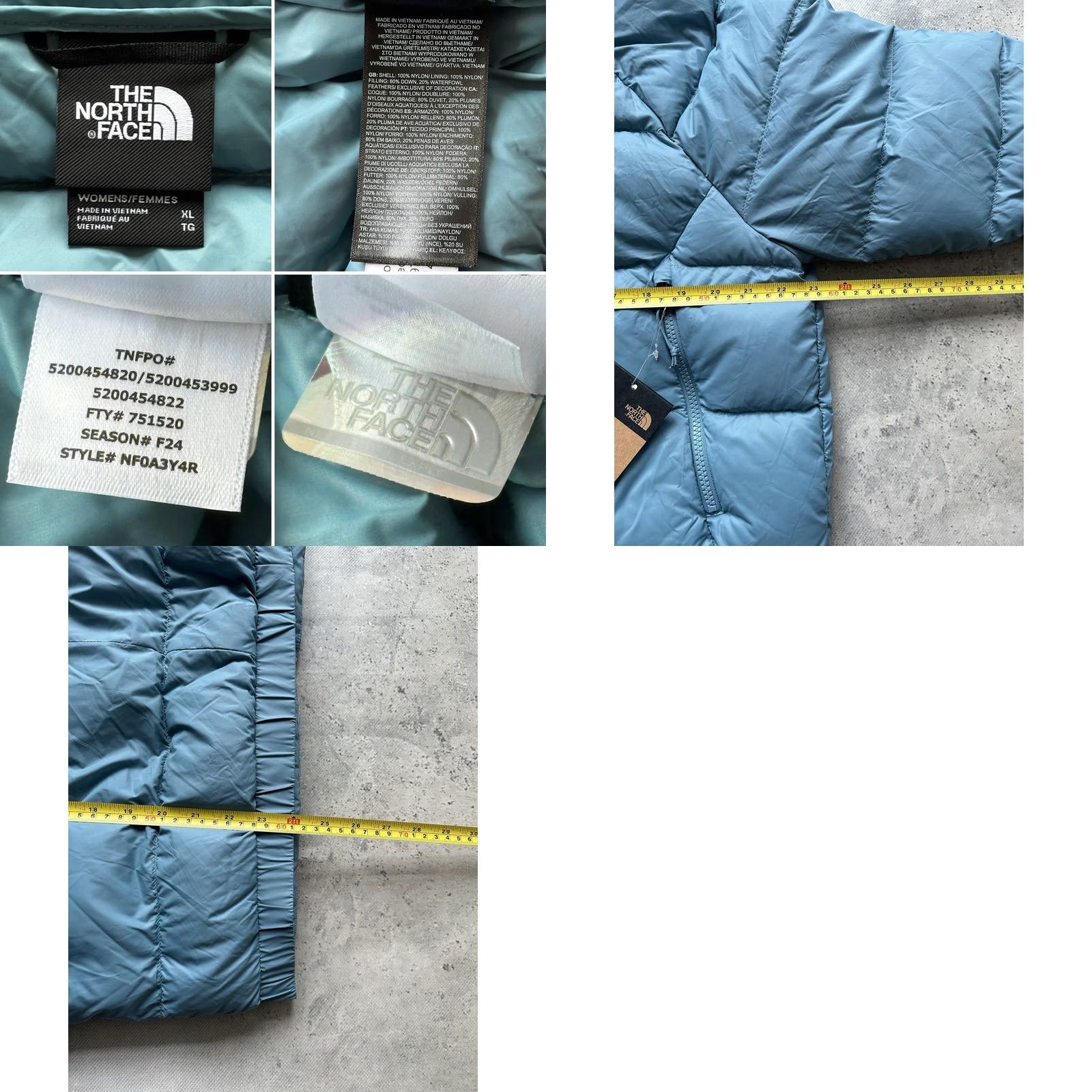 The North Face The North Face Hyalite Down Hooded Jacket Women's XL Blue Nylon Shell Lining Down Puffer Jacket Full Zip Hooded Women's XL Blue Down Size XL / US 12-14 / IT 48-50 - 9 Thumbnail