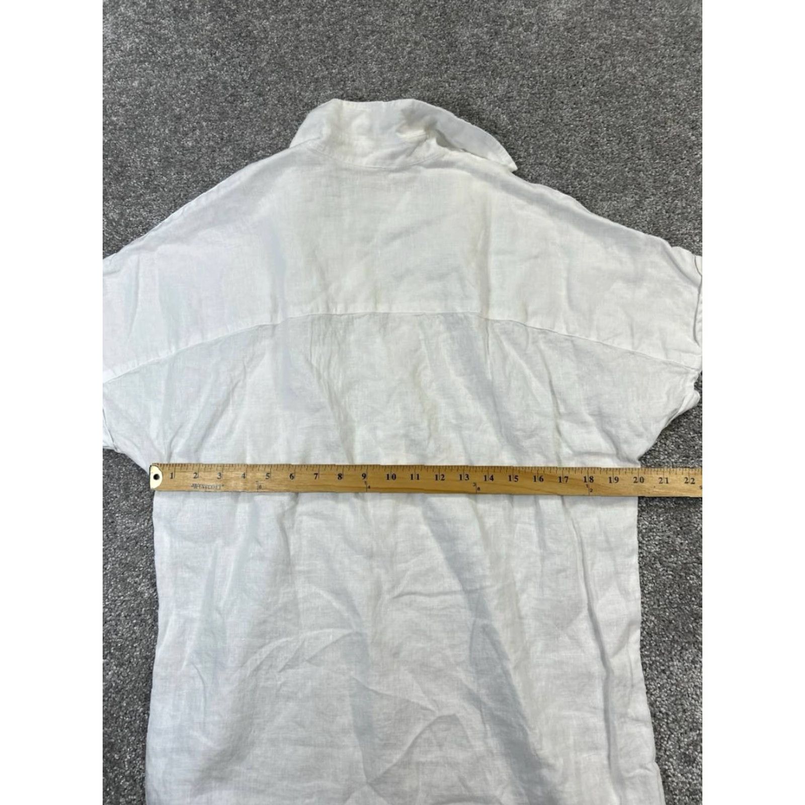 Vintage VINTAGE Grayson Shirt Dress Womens Large White Linen Casual Summer Knee Length Cotton Women's Size L / US 10 / IT 46 - 5 Thumbnail