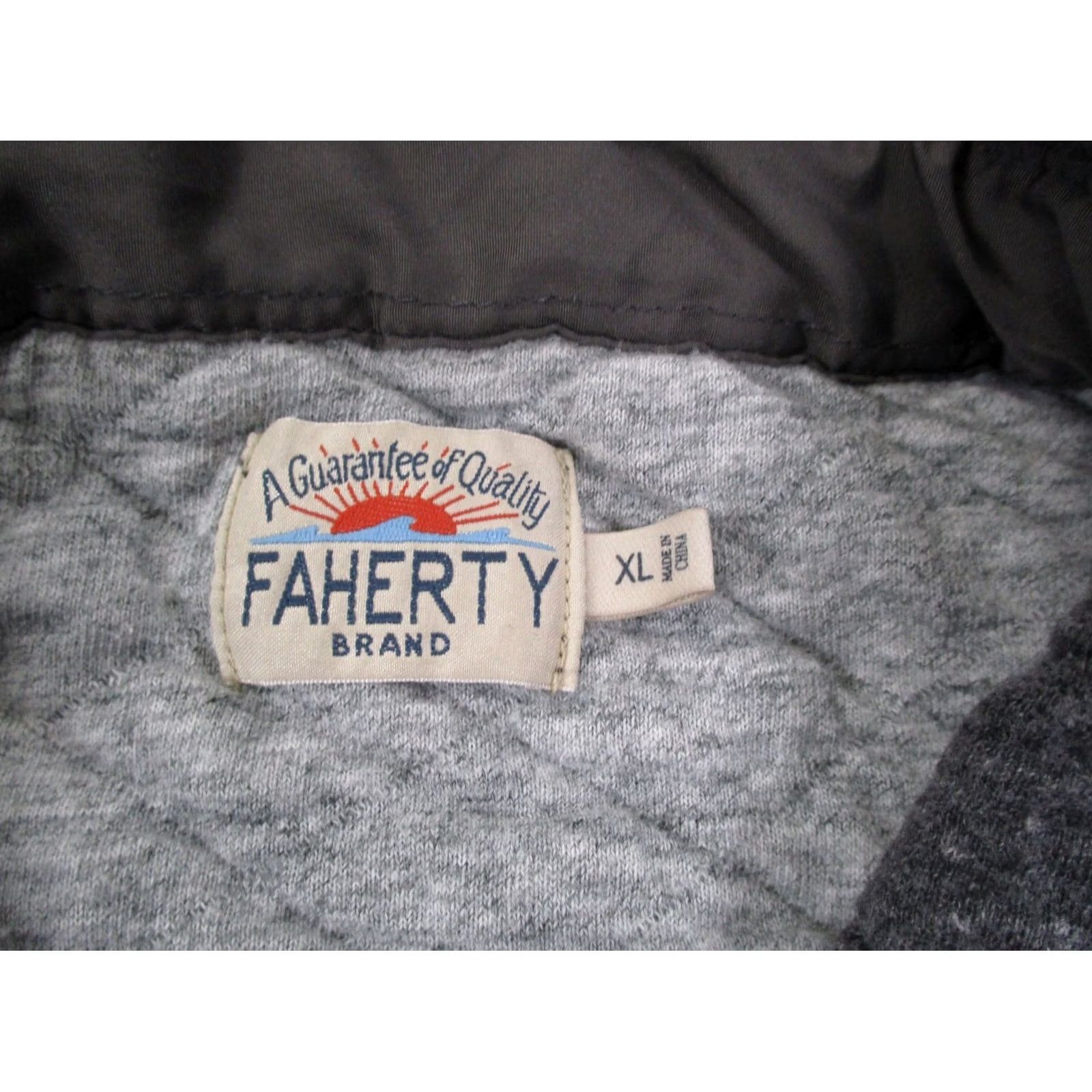 Faherty Faherty Jacket Mens XL Gray Quilted Lightweight Workwear Shacket Barn Coat Size US XL / EU 56 / 4 - 6 Thumbnail