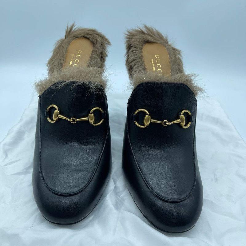 Gucci Gucci Black High Heel Mules with Horsebit Size US 7.5 / EU 40-41 - 1 Thumbnail