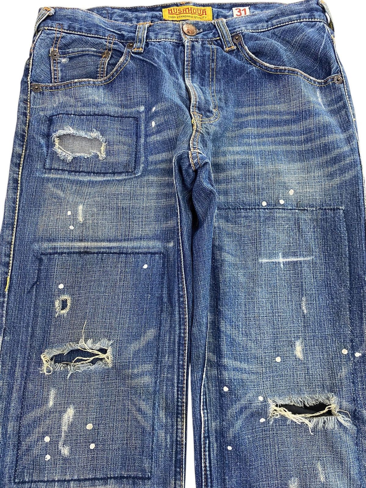 Japanese Brand Japanese Brand Distressed Paint Splanter Jeans Size US 33 - 2 Thumbnail