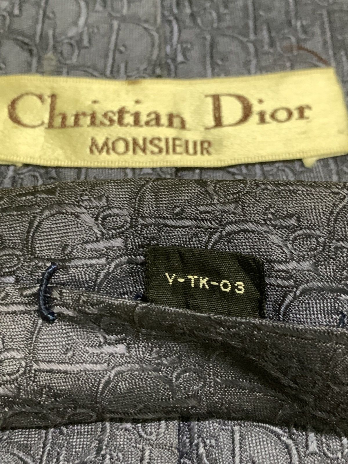 Christian Dior Monsieur × Dior Rare Design Vintage Christian Dior Monsieur Monogram Ties Size ONE SIZE - 4 Thumbnail