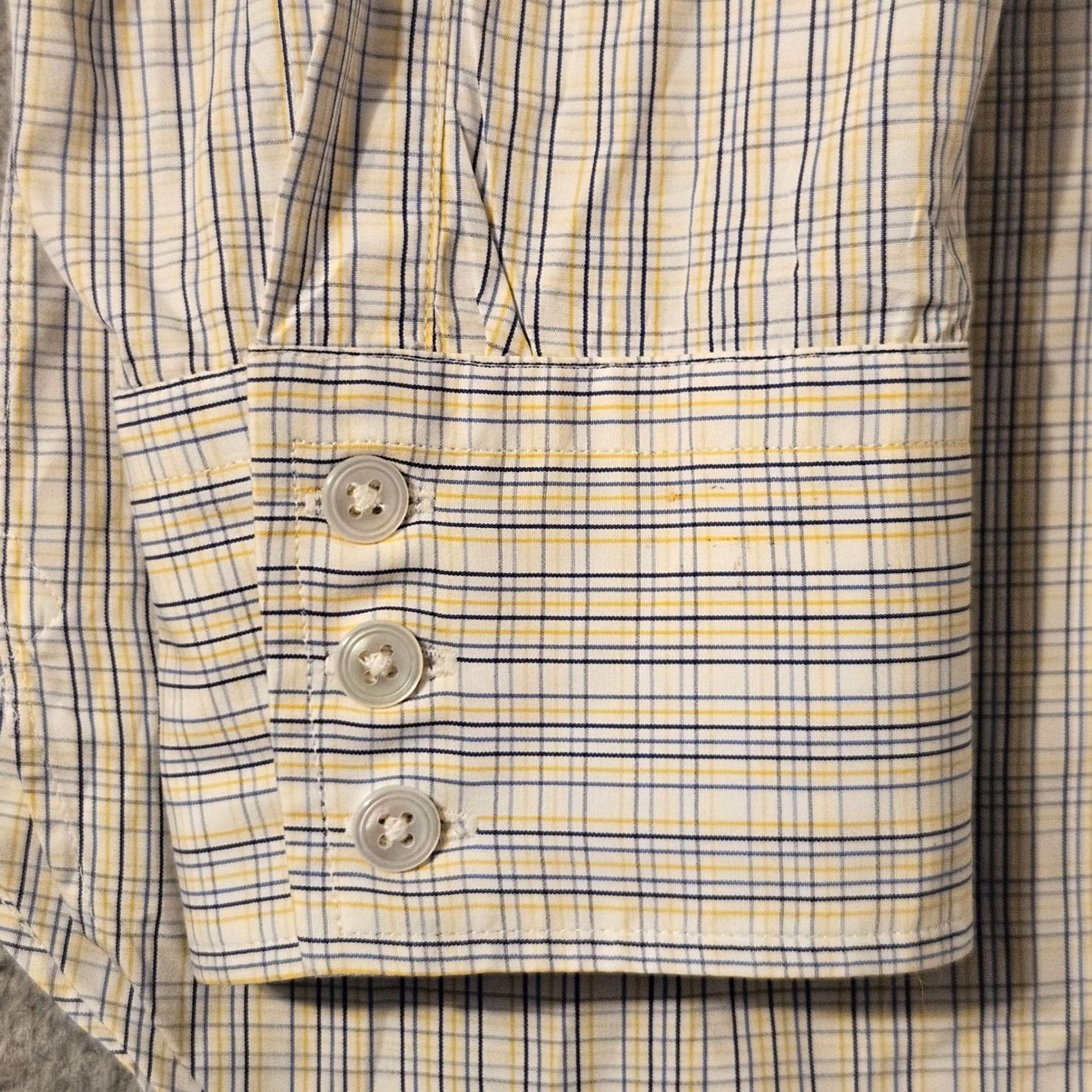 Turnbull & Asser Turnbull Asser Shirt Mens 17.5 44 White Plaid Button Up England Size US XXL / EU 58 / 5 - 3 Thumbnail