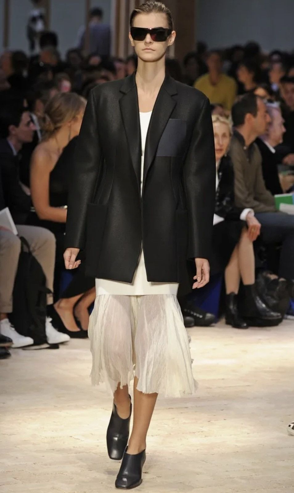 Celine - Phoebe Philo SS14 Leather Slingback Block Heel