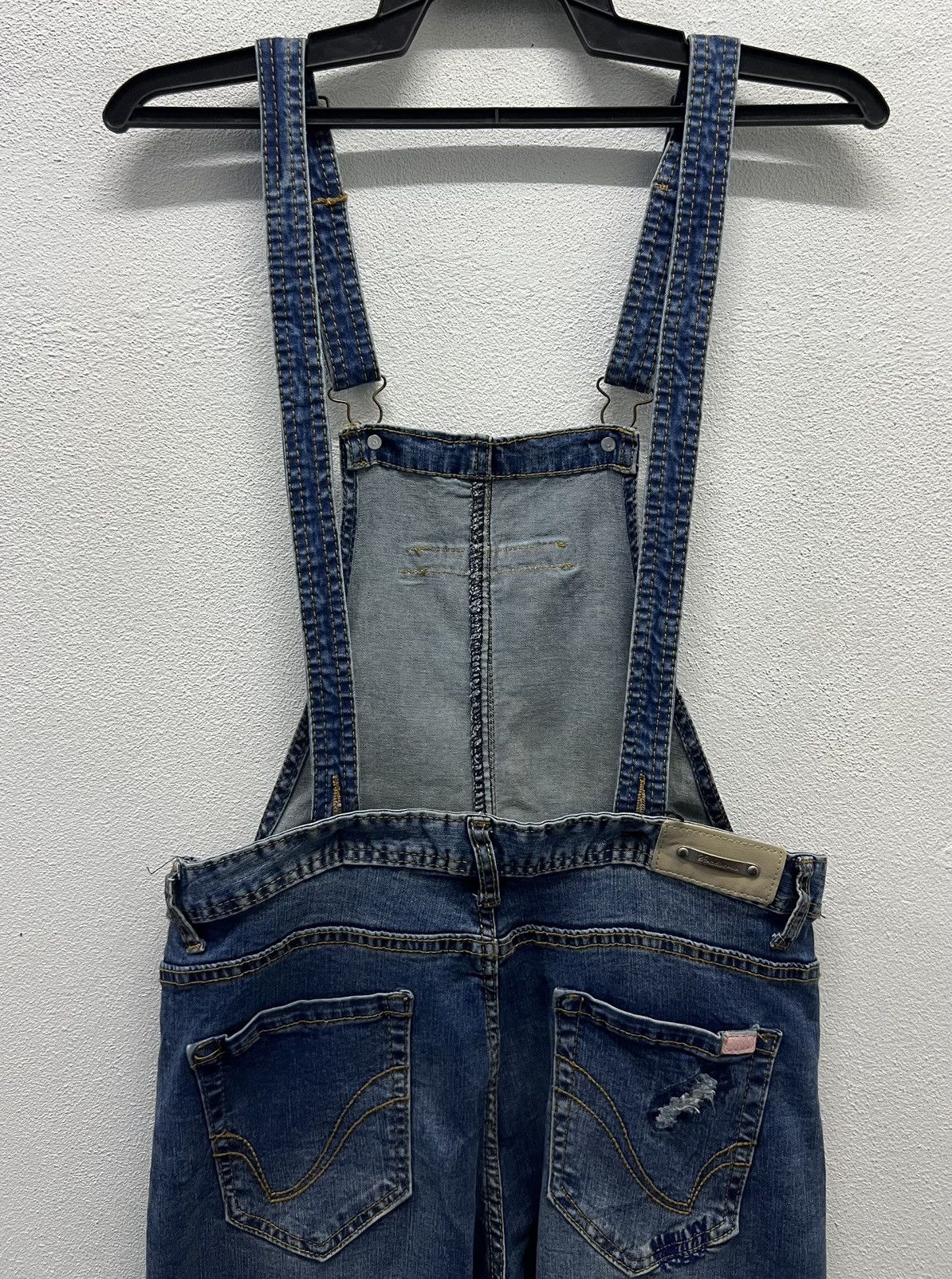 Japanese Brand × Vintage Stradivarius Distressed Denim Overalls Size EUR 38 / USA 6 / Size US 32 / EU 48 - 4 Thumbnail