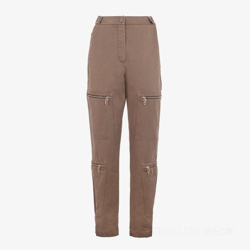 Fendi o1loc1c0824 Trousers in Brown Size 30" / US 8 / IT 44 - 1 Thumbnail