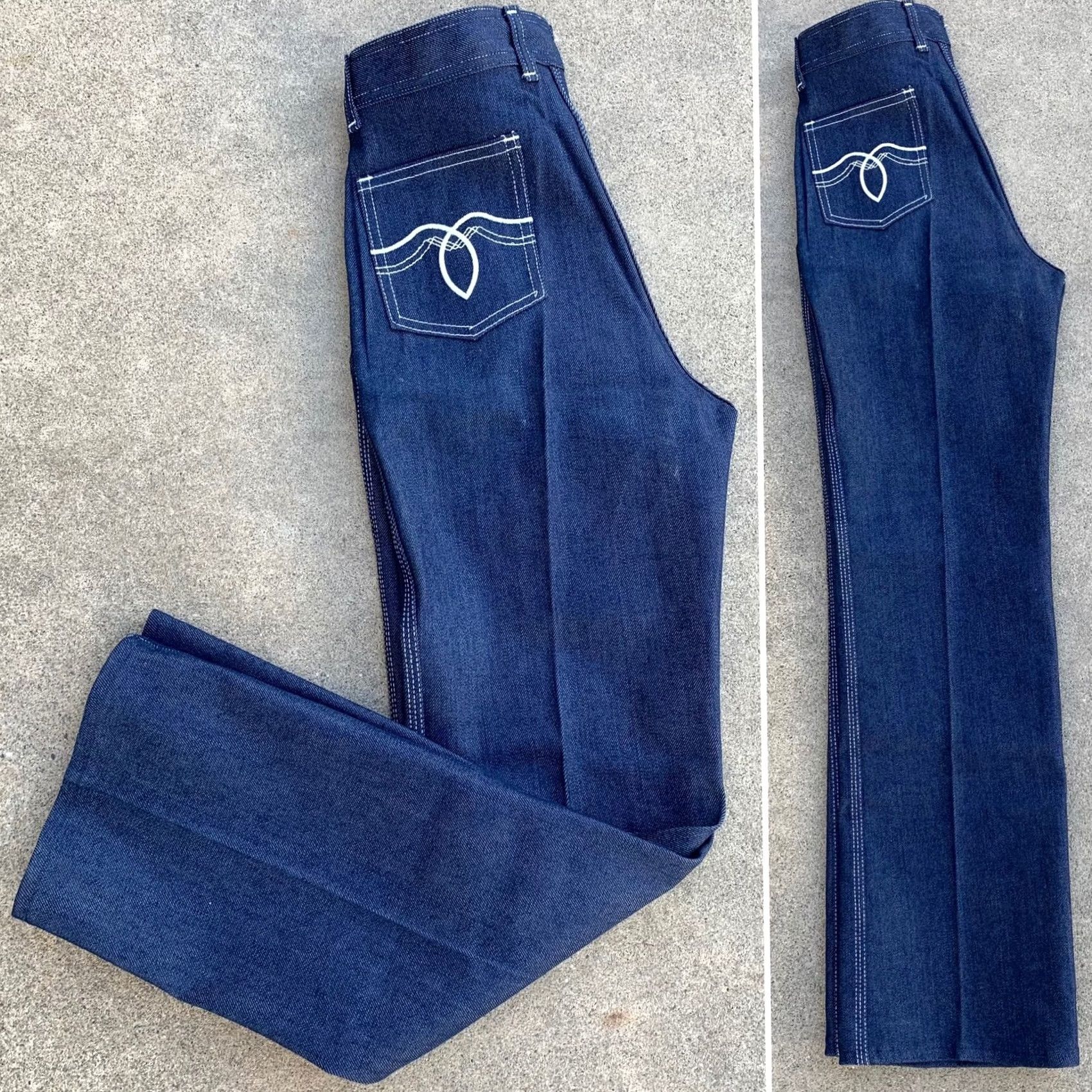 Sears vintage Sears Roebuck and Co jeans size 16 29” waist blue rockabilly 1970s 1980s Mens Size 38" / US 16 / IT 52 - 3 Thumbnail