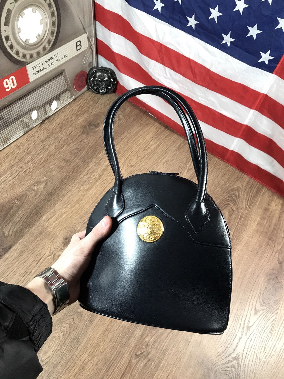 Vintage Philippe Charriol Vintage Leather Handbag France Size ONE SIZE - 1 Thumbnail