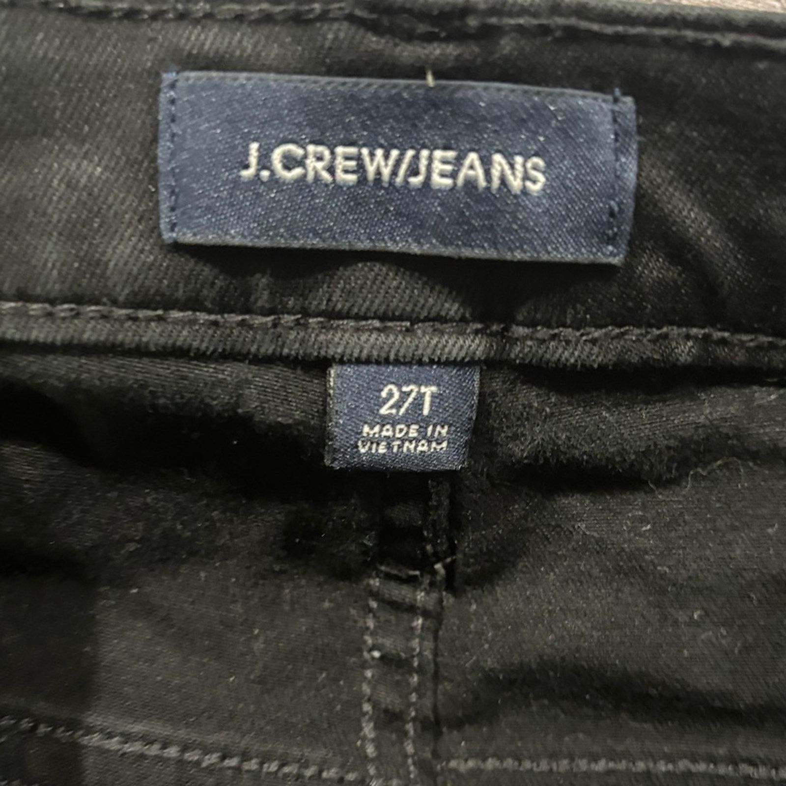 J.Crew J CREW JEANS 9" high-rise toothpick Jean in True Black Sz 27 Size 27" / US 4 / IT 40 - 7 Thumbnail