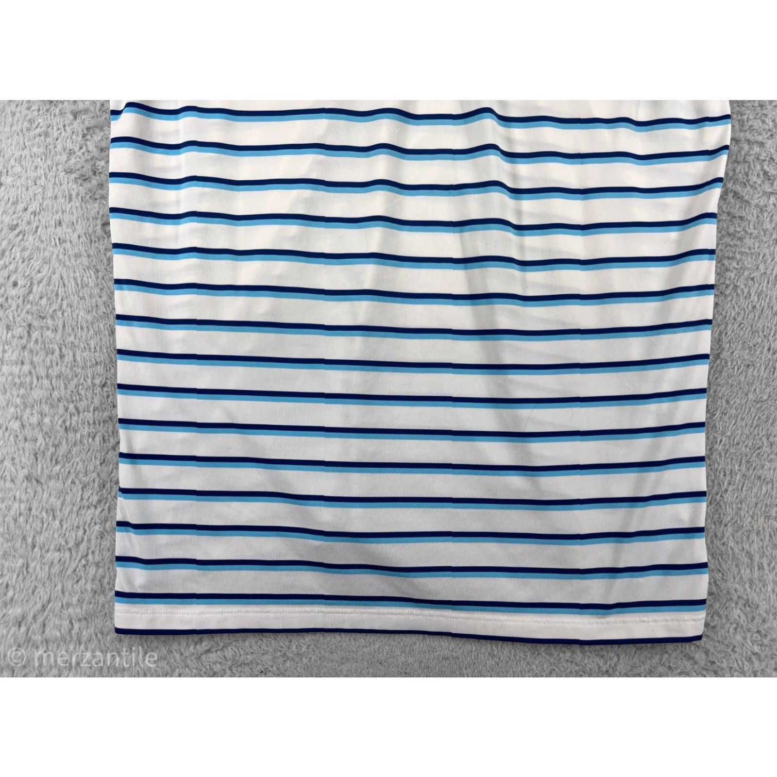 Vintage Greyson Polo Shirt Men Medium Blue White Stripe Golf Cotton Blend Outdoor Size US M / EU 48-50 / 2 - 7 Thumbnail