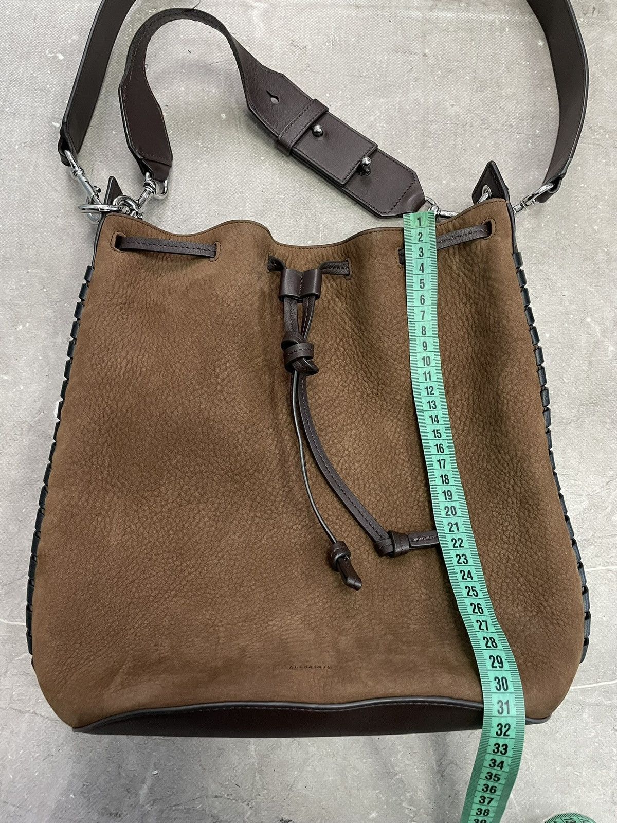 Allsaints Allsaints brown leather bucket bag vintage kmrii style Size ONE SIZE - 13 Thumbnail