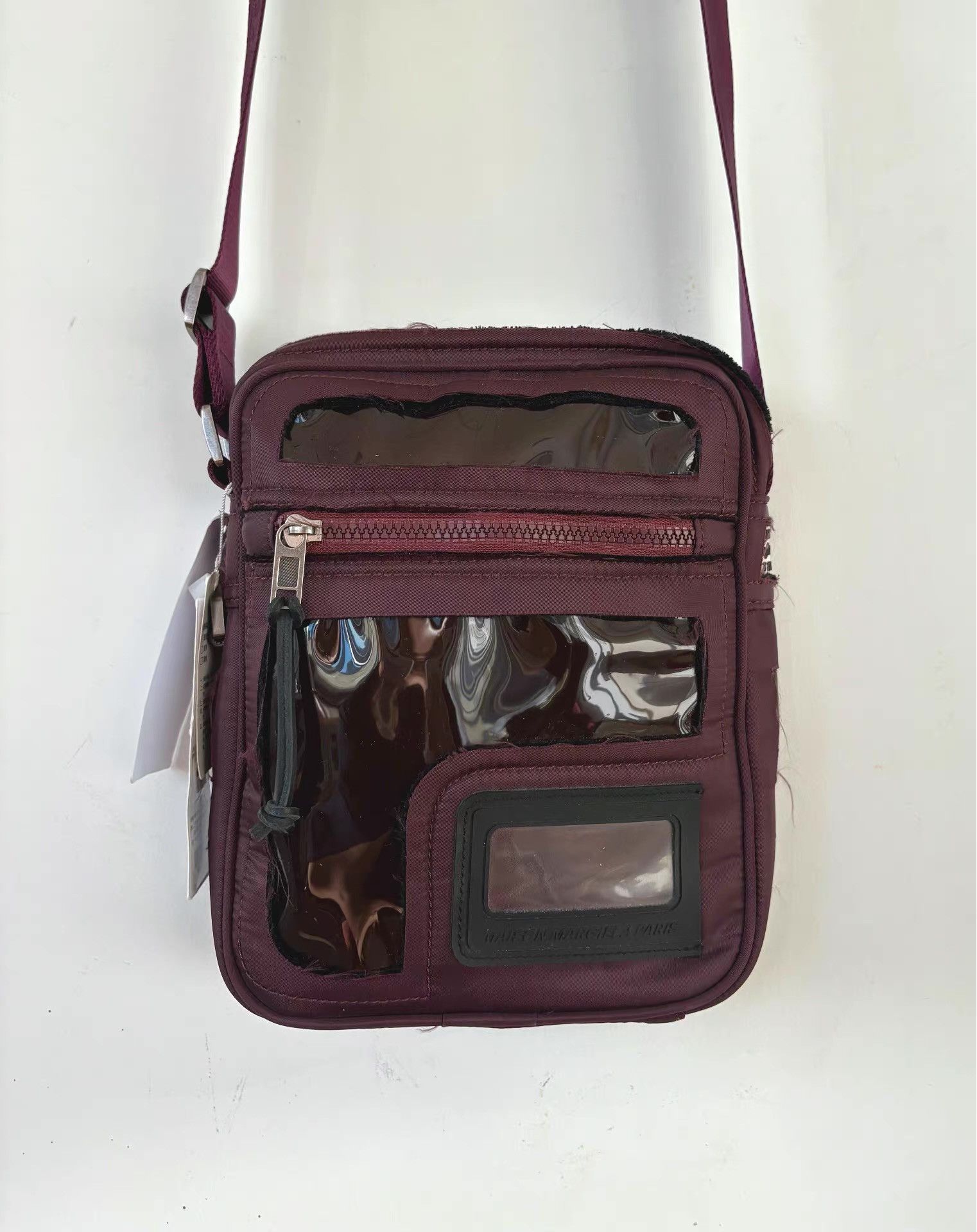 Maison Margiela Maison Margiela Wine Purple Spliced Shoulder Bag Ｑ21 Size ONE SIZE - 2 Thumbnail