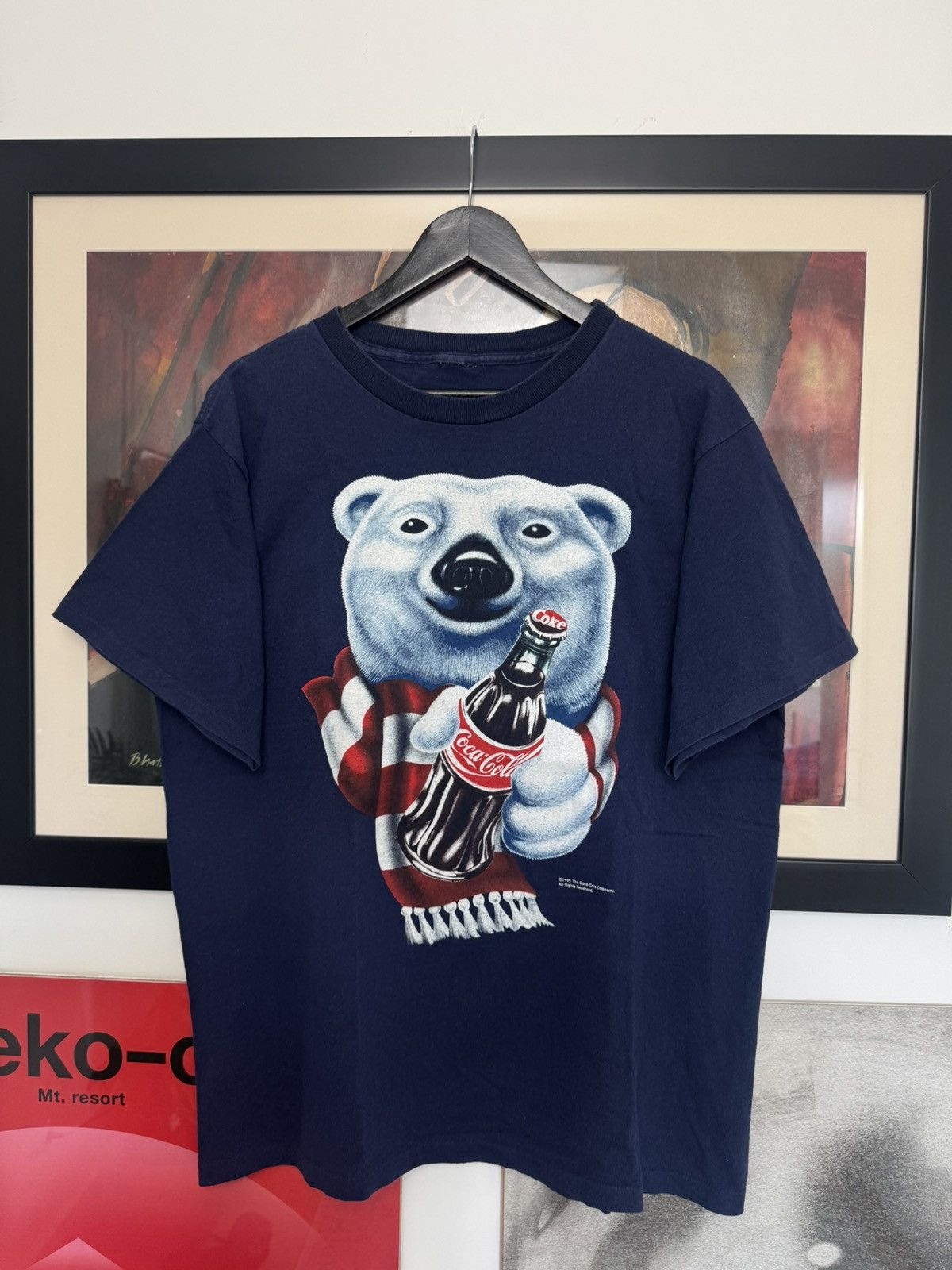 Vintage Vintage 90s Coca Cola Tee Bear Drink Print Official License Size US L / EU 52-54 / 3 - 1 Thumbnail