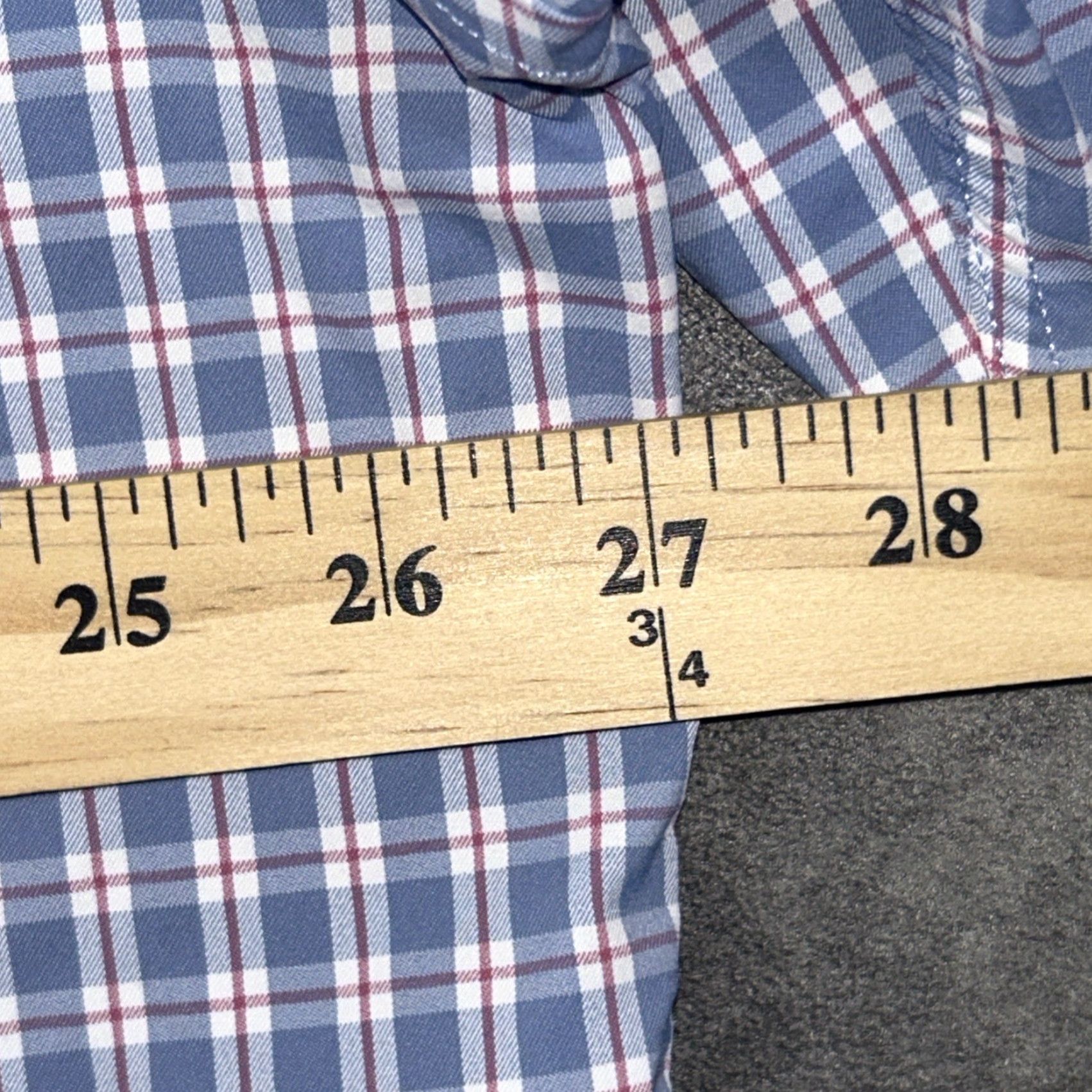 Peter Millar Peter Millar Button-Up Long Sleeve Shirt Check Blue 2XL Nylon Spandex Mens Casual Classic Preppy Shirt Size US XXL / EU 58 / 5 - 5 Thumbnail