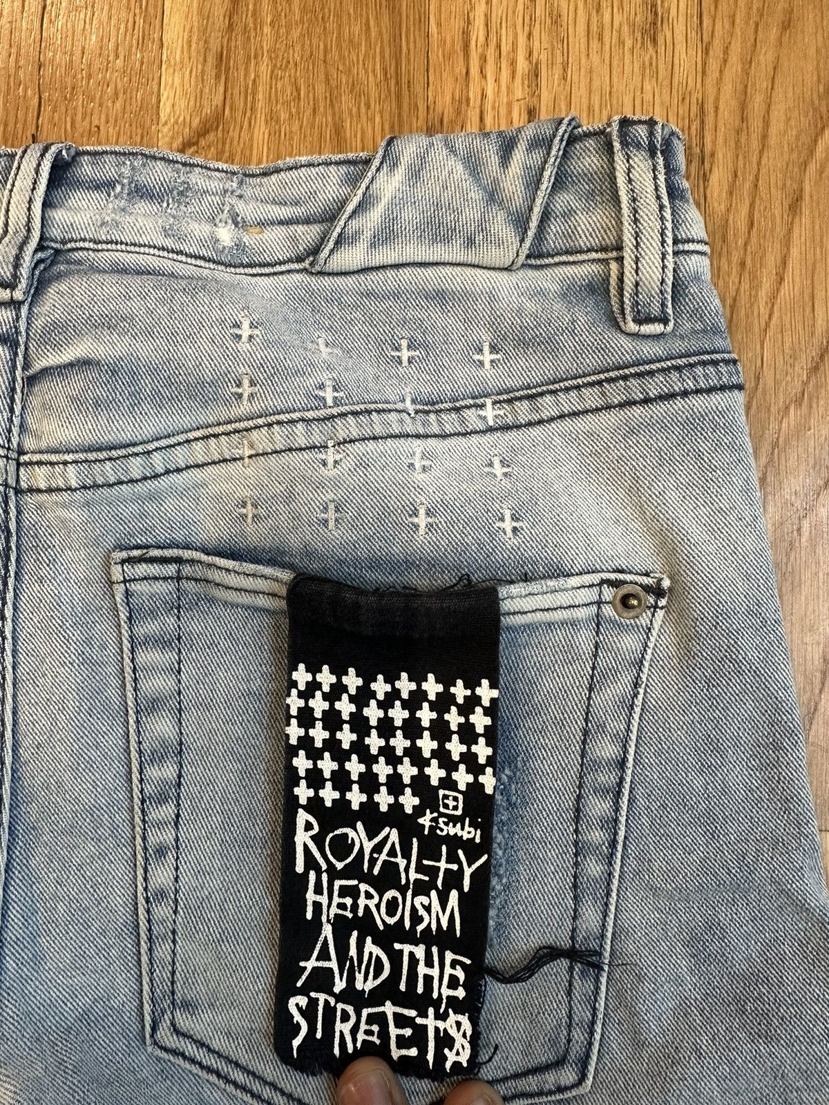 Ksubi Ksubi Plain Blue Distressed Denim Jeans Size 30 Size US 30 / EU 46 - 5 Thumbnail