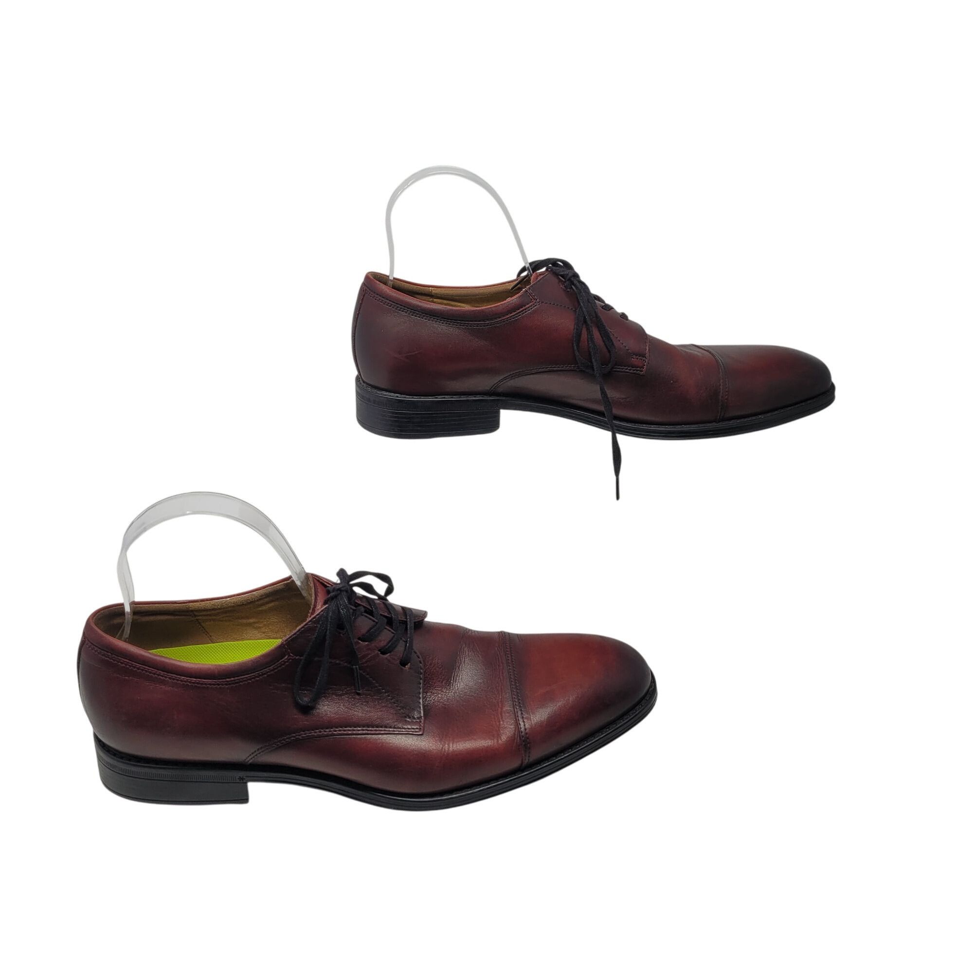 Florsheim Florsheim Mens Oxblood Burgundy Leather Cap Toe Oxford Shoes Size US 10 / EU 43 - 6 Thumbnail