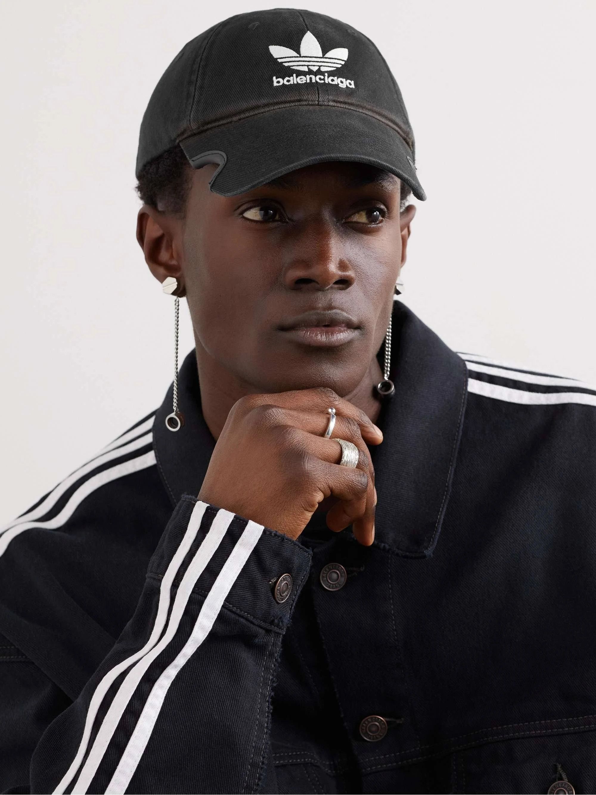 Adidas × Balenciaga o1mt1gz0724 Size: OS / Baseball Cap in Black Size ONE SIZE - 3 Thumbnail