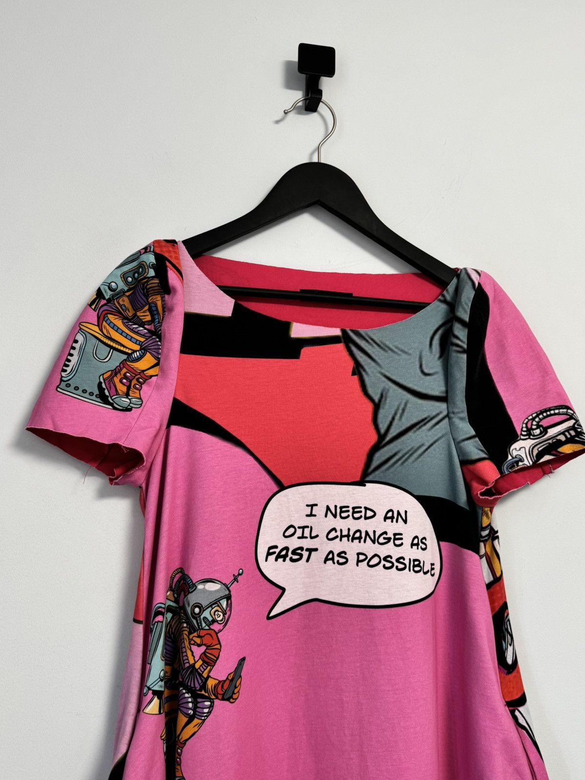 Rundholz RUNDHOLZ Comic Digital Print Embossed Cotton Dress Size XS / US 0-2 / IT 36-38 - 2 Thumbnail