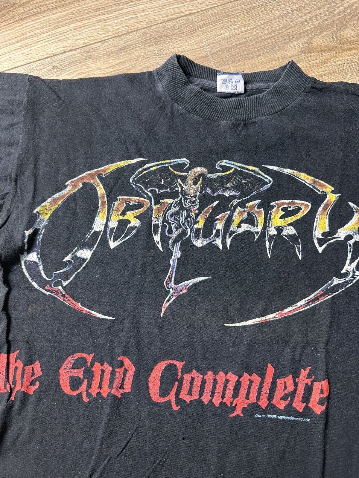 Band Tees × Vintage Vintage 1992 Obituary The End Complete Tour Band Tshirt Size US L / EU 52-54 / 3 - 3 Thumbnail