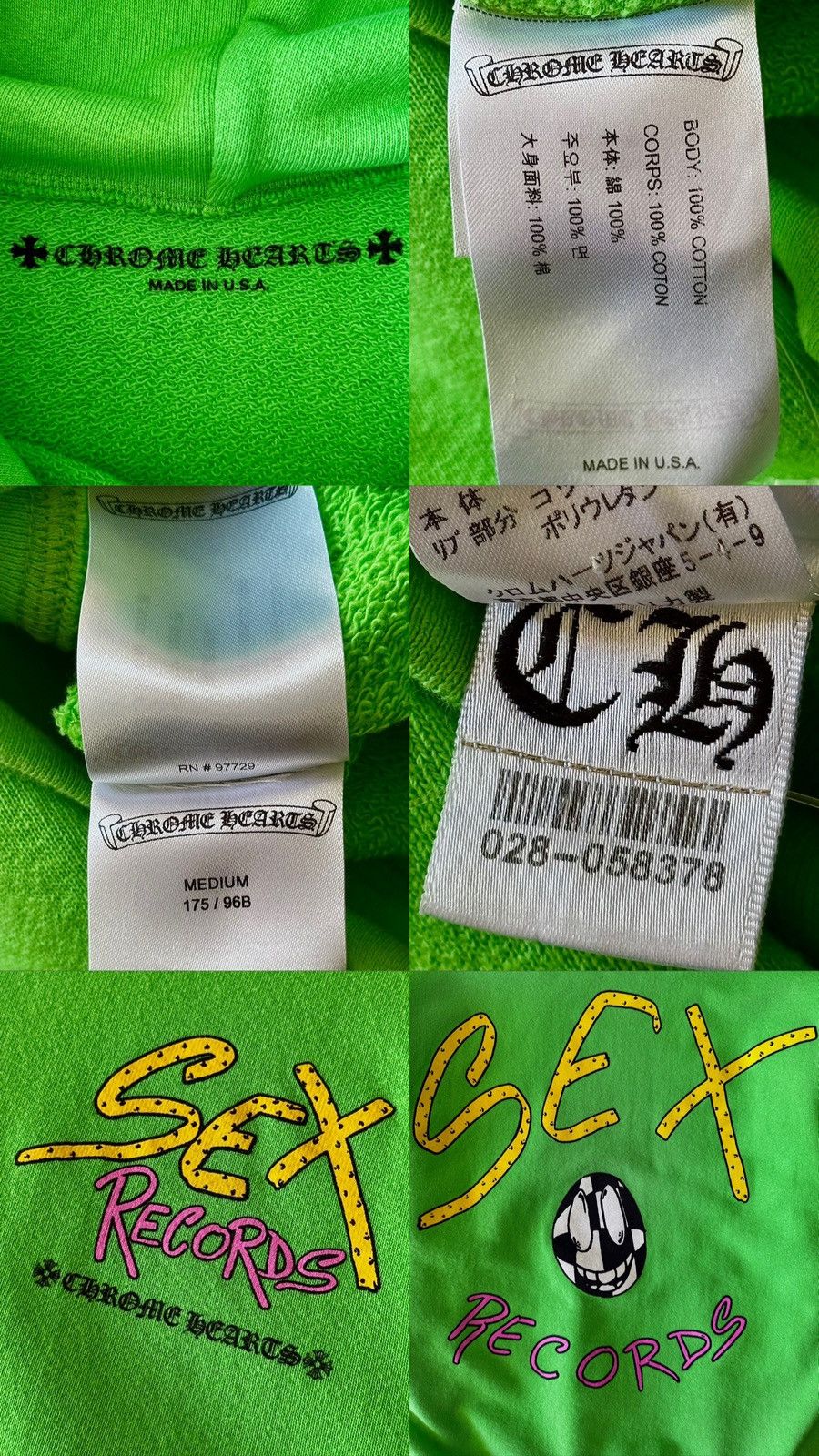 Chrome Hearts Chrome Hearts - Matty Boy - Sex Records - Citrus Hoodie Size US M / EU 48-50 / 2 - 22 Thumbnail