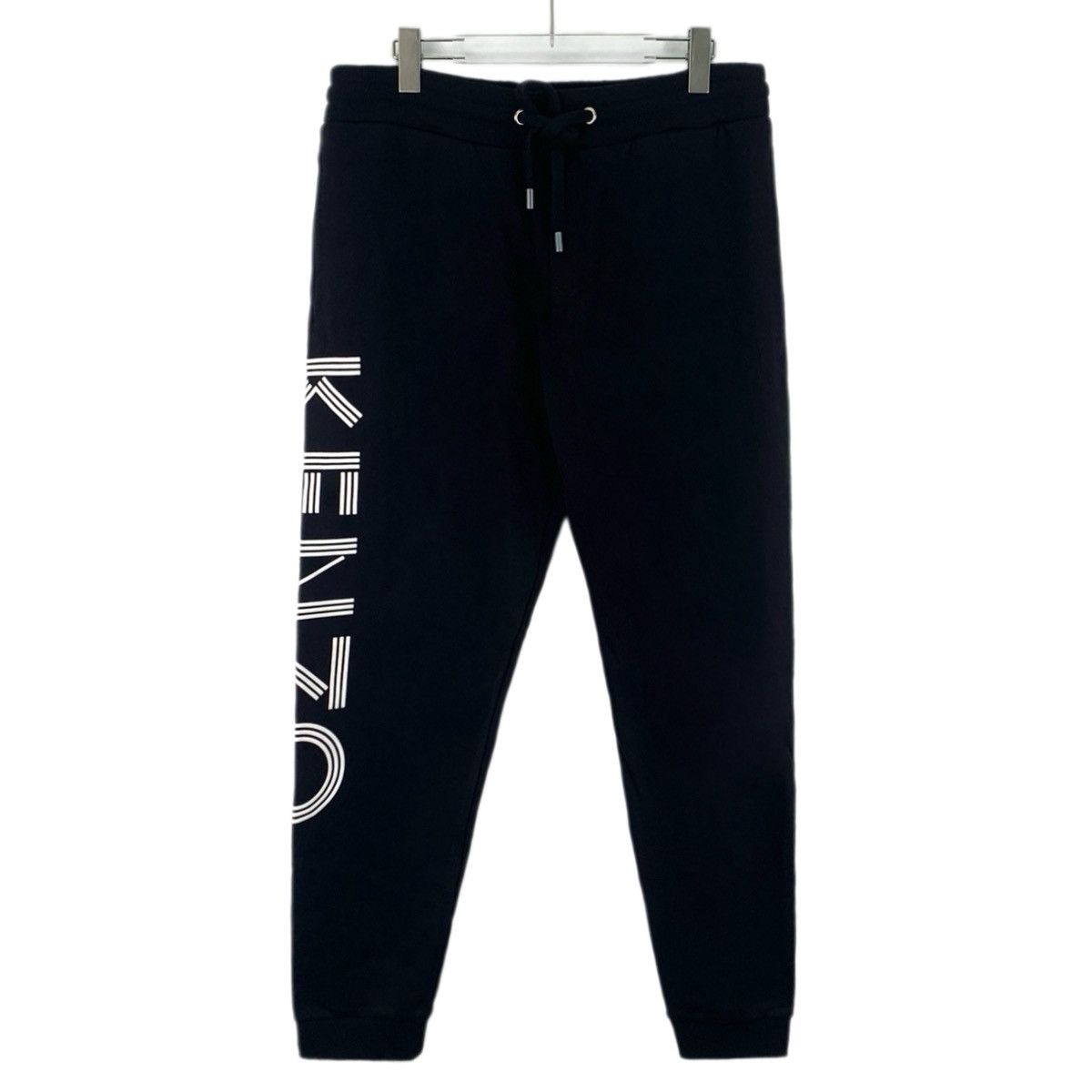 Kenzo Kenzo Black Cotton Drawstring Casual Pants K26WX Size US 38 / EU 54 - 1 Thumbnail