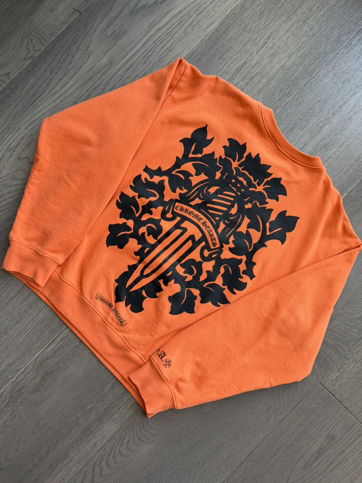 Chrome Hearts Chrome Hearts Vine Dagger Orange Crewneck Size US L / EU 52-54 / 3 - 4 Thumbnail